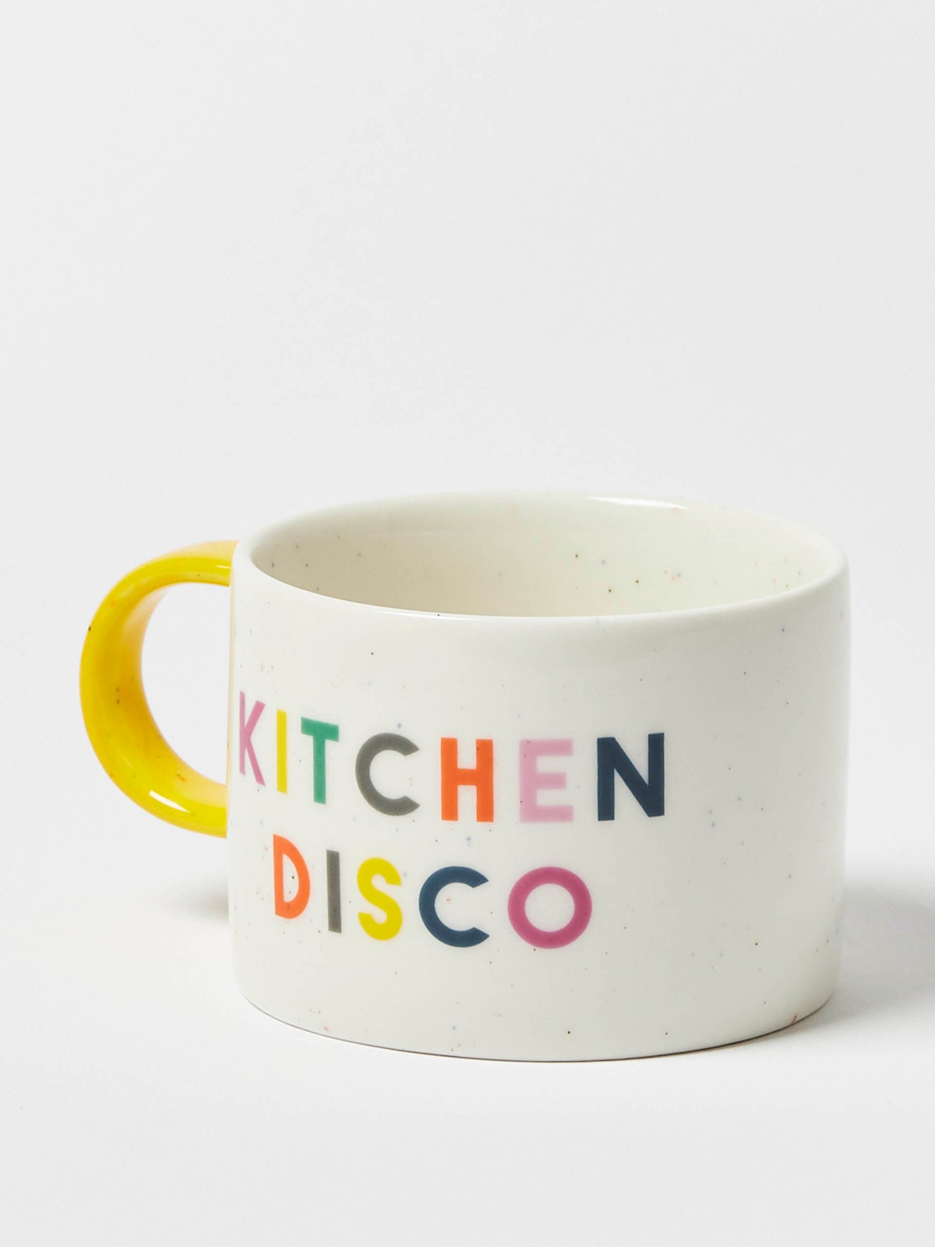 Kitchen disco white ceramic mug