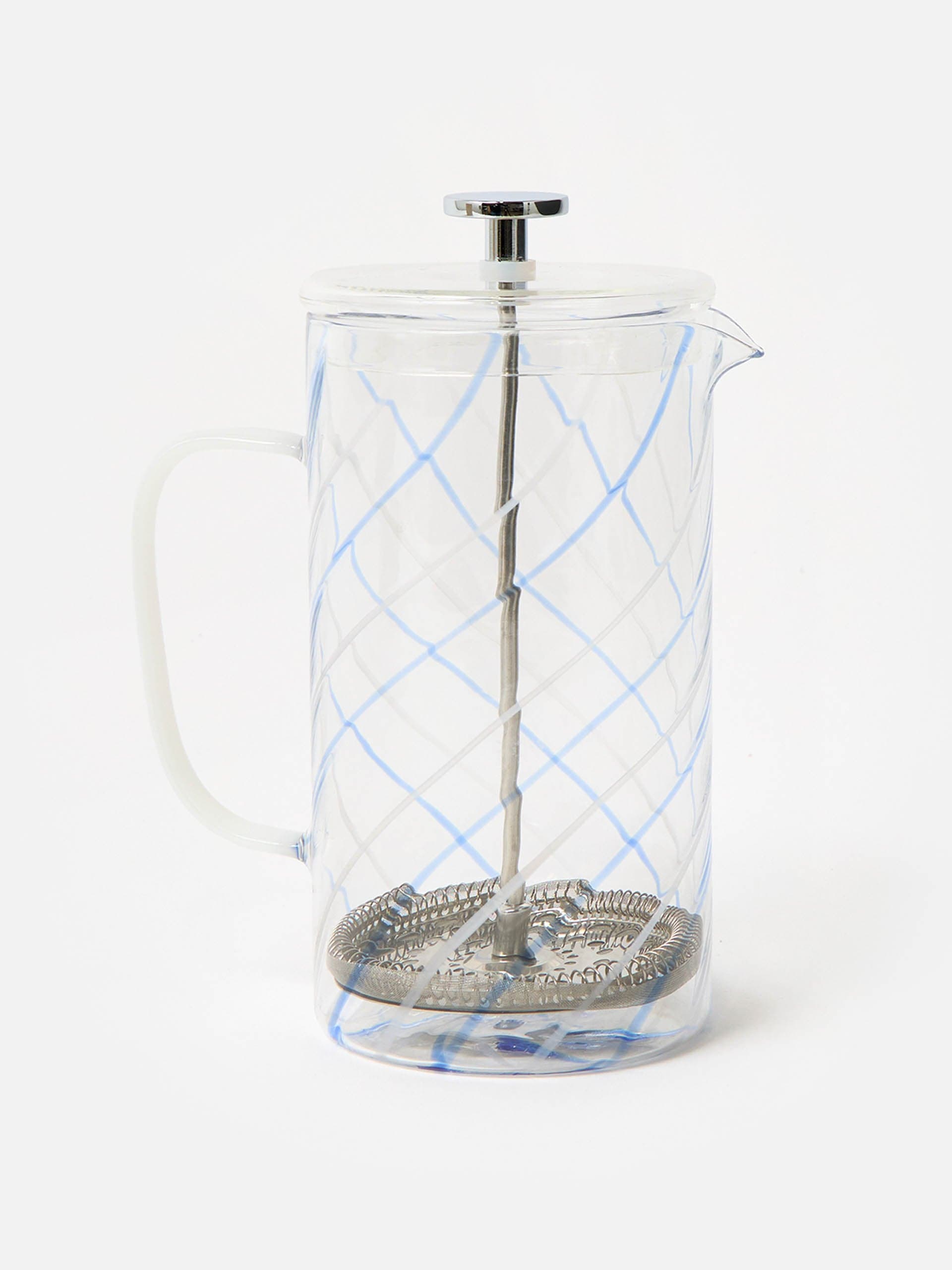 Swirl glass cafetiere