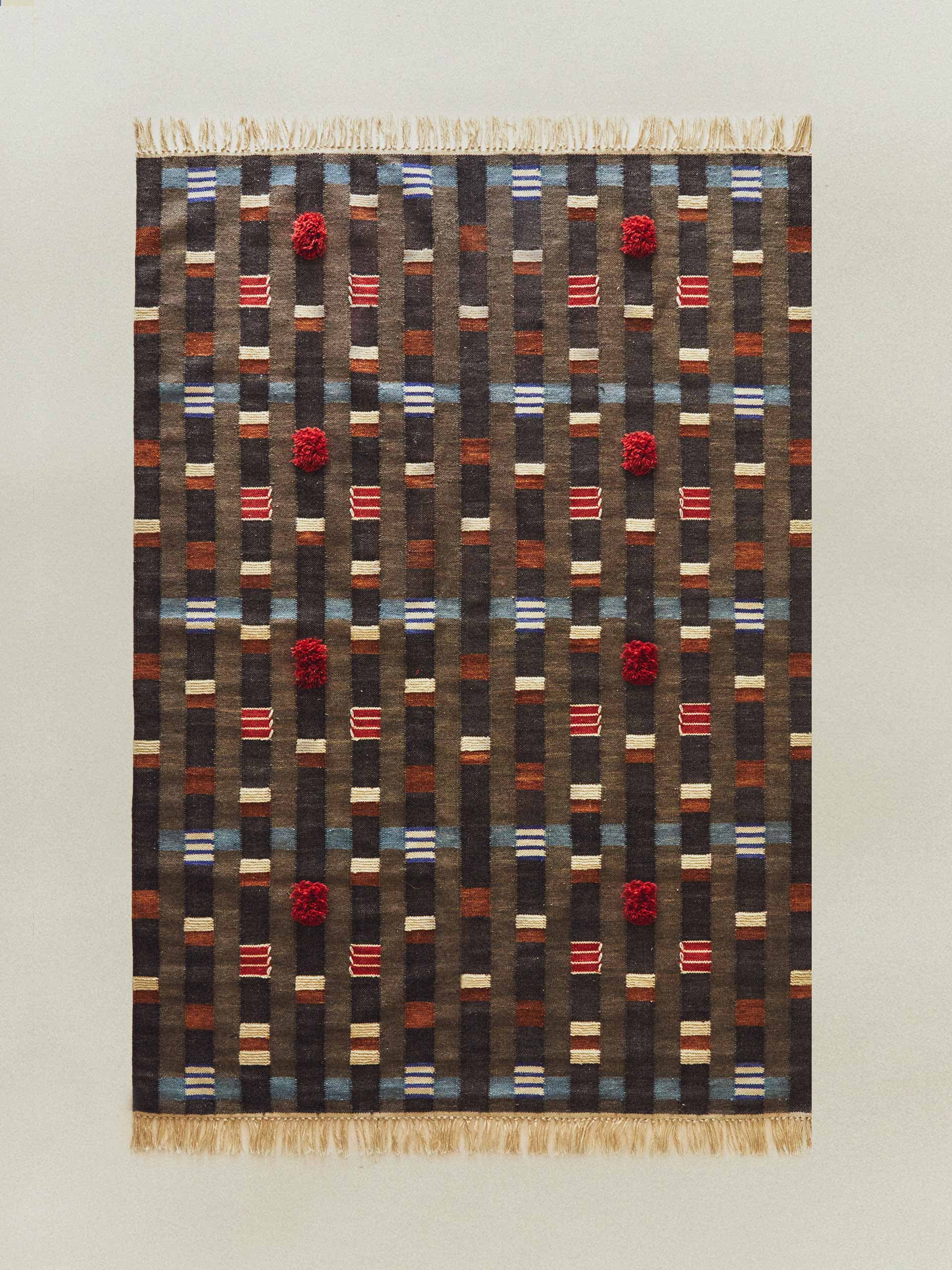 Textured wool rug