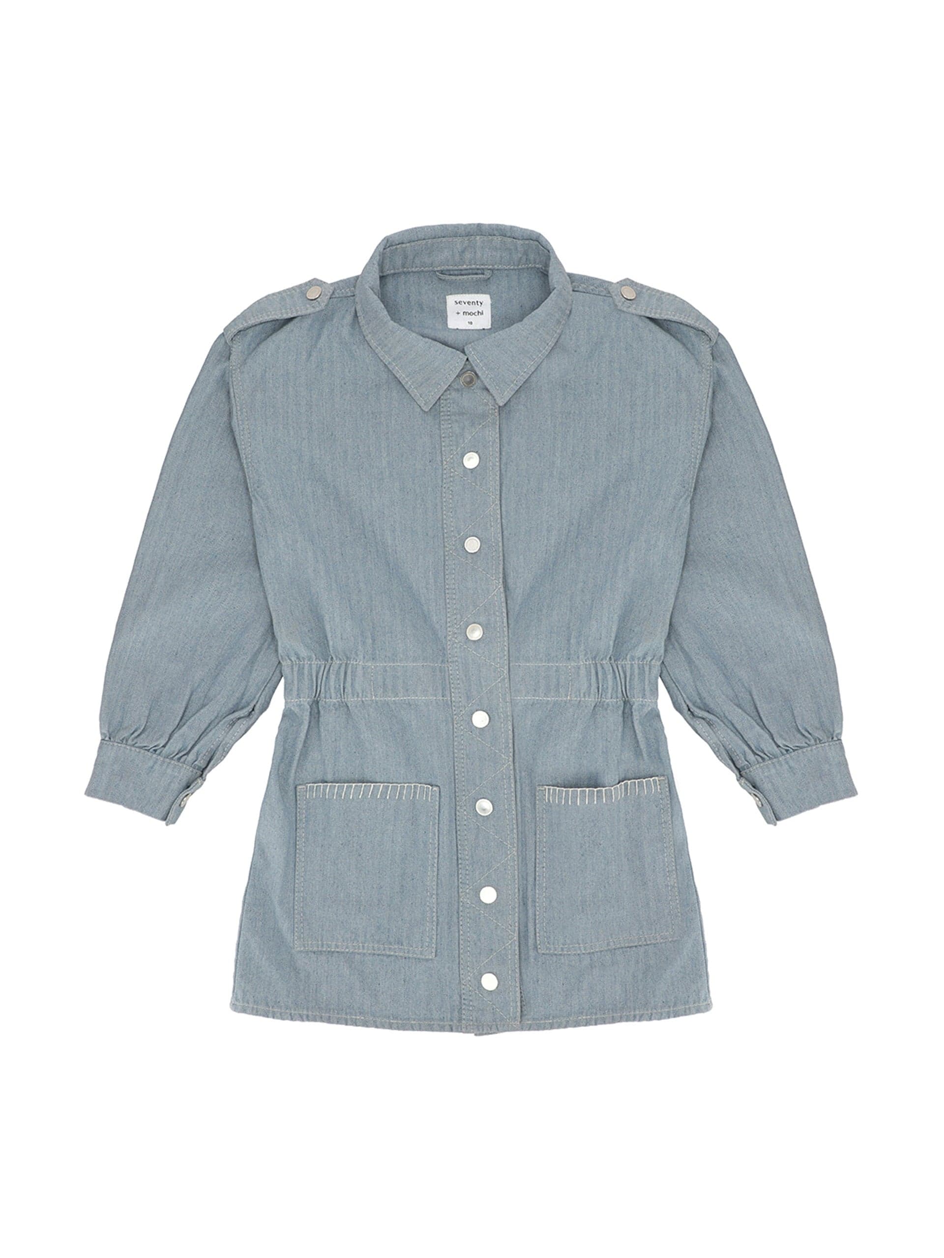 Recycled herringbone denim Dani jacket