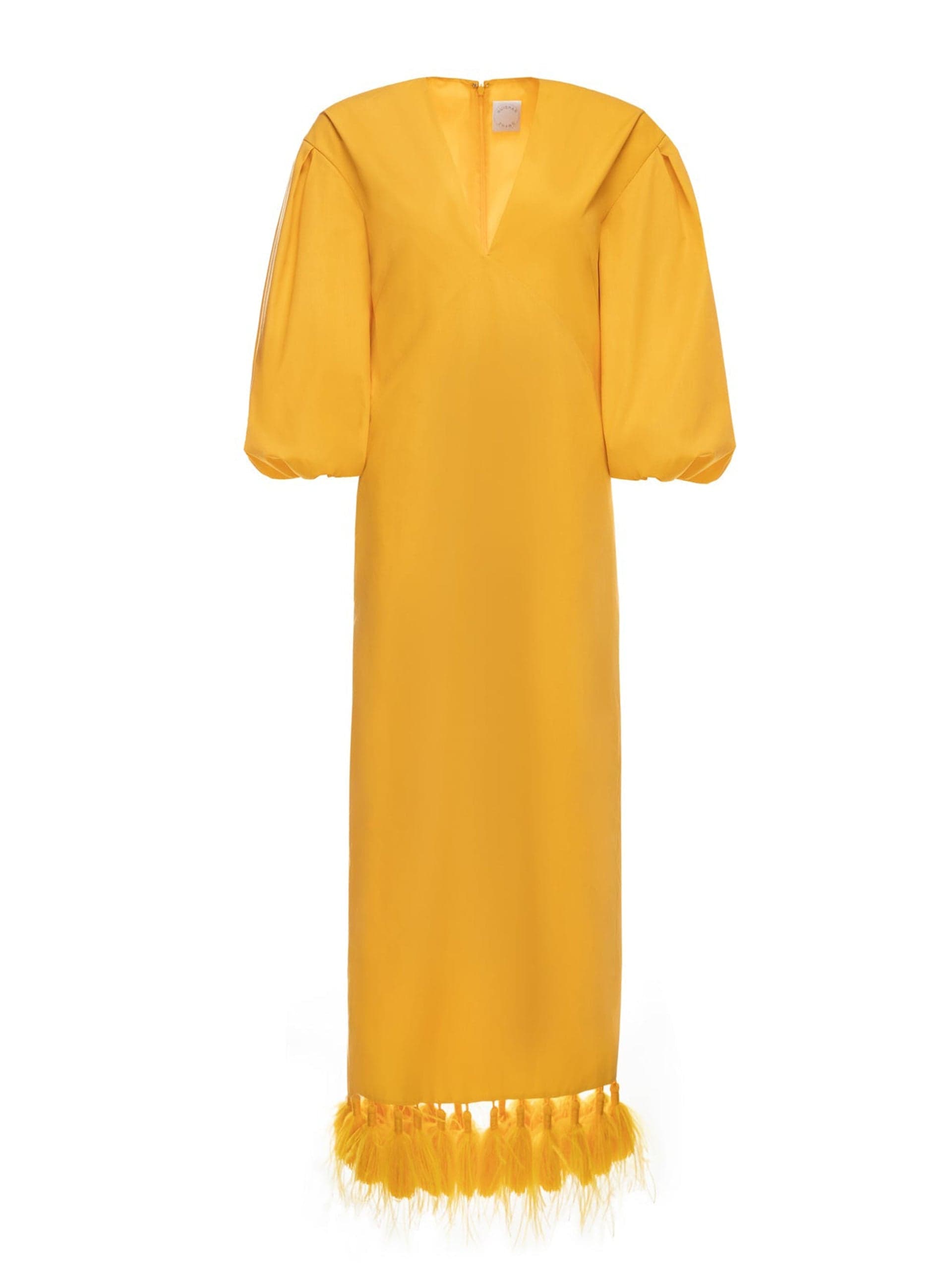 Majorca ochre cotton dress