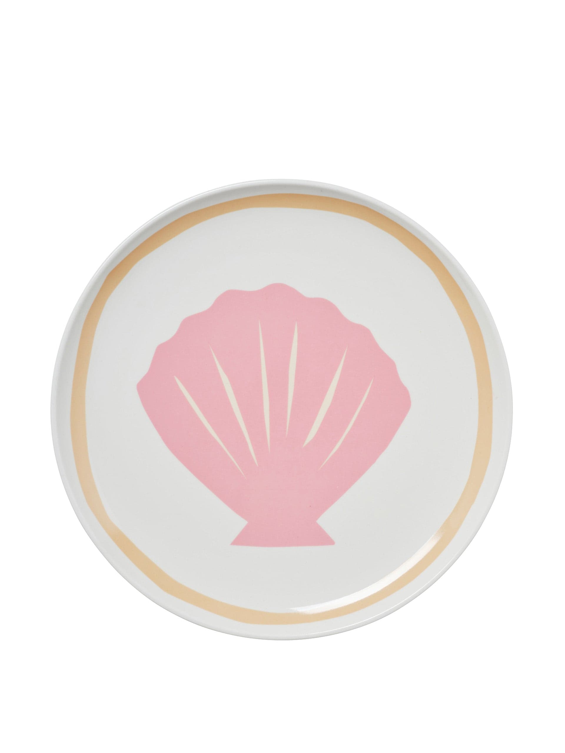 Large pink shell plate