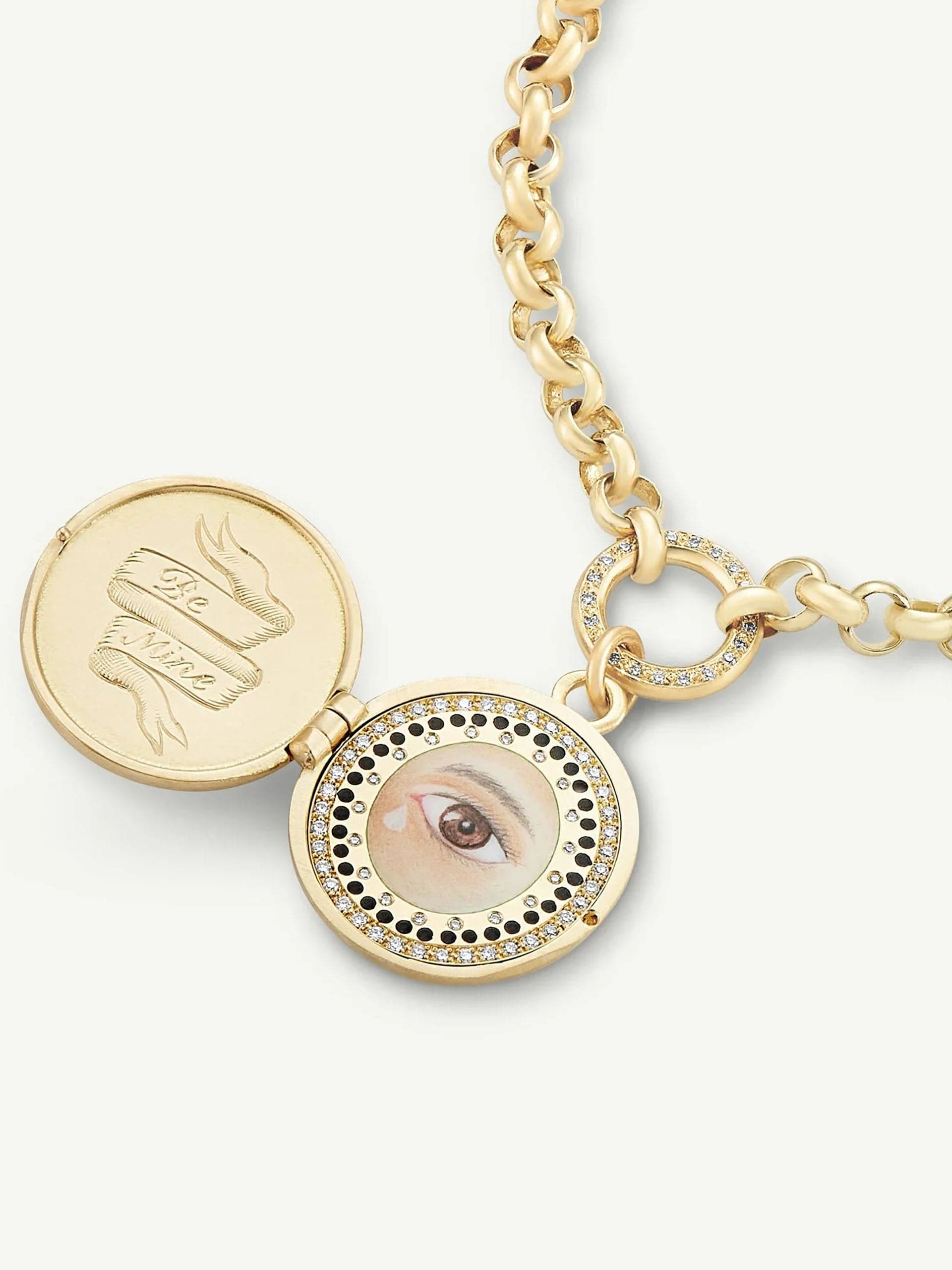 Lover's eye locket