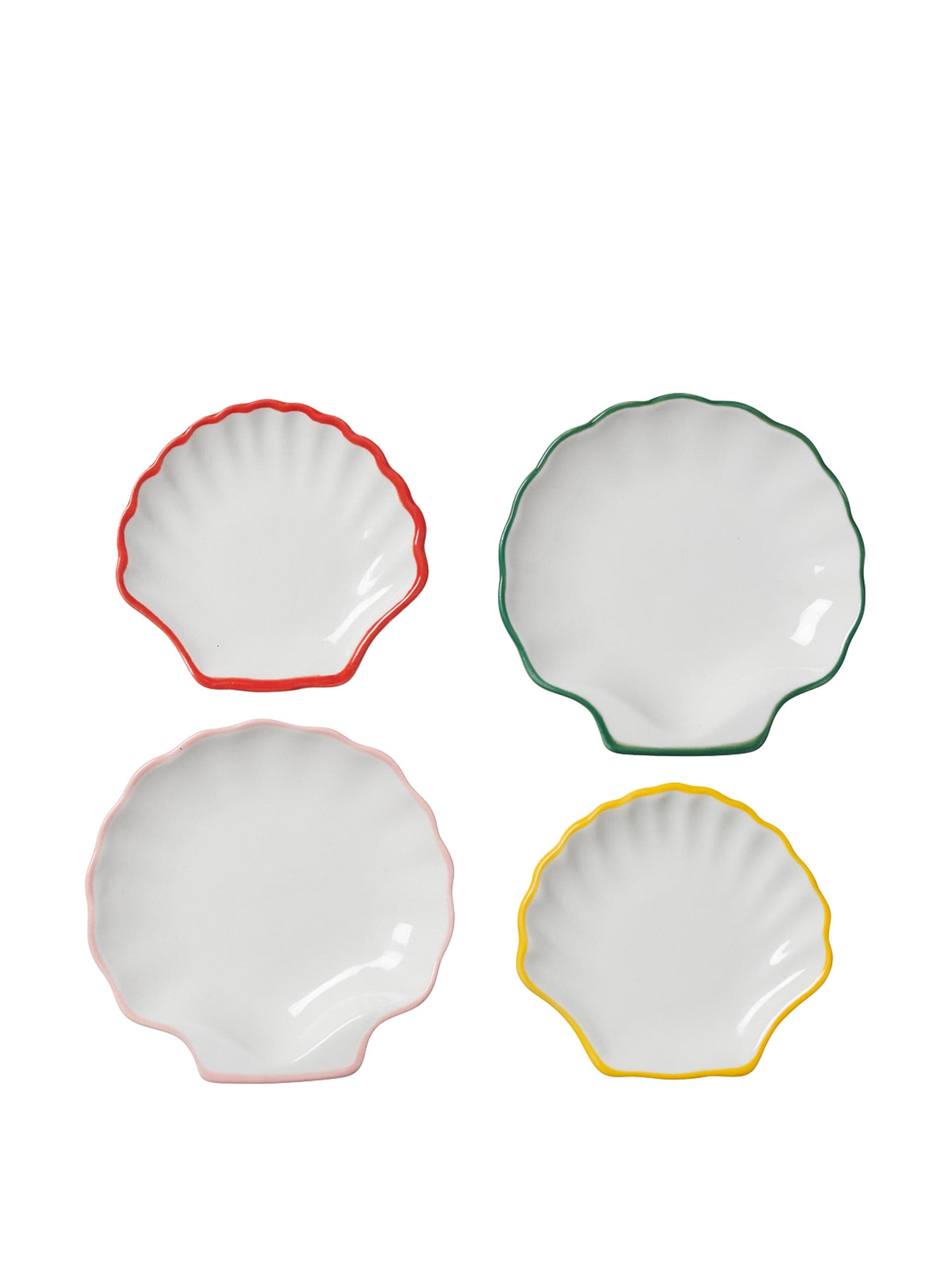 Mini shell plates (set of 4)