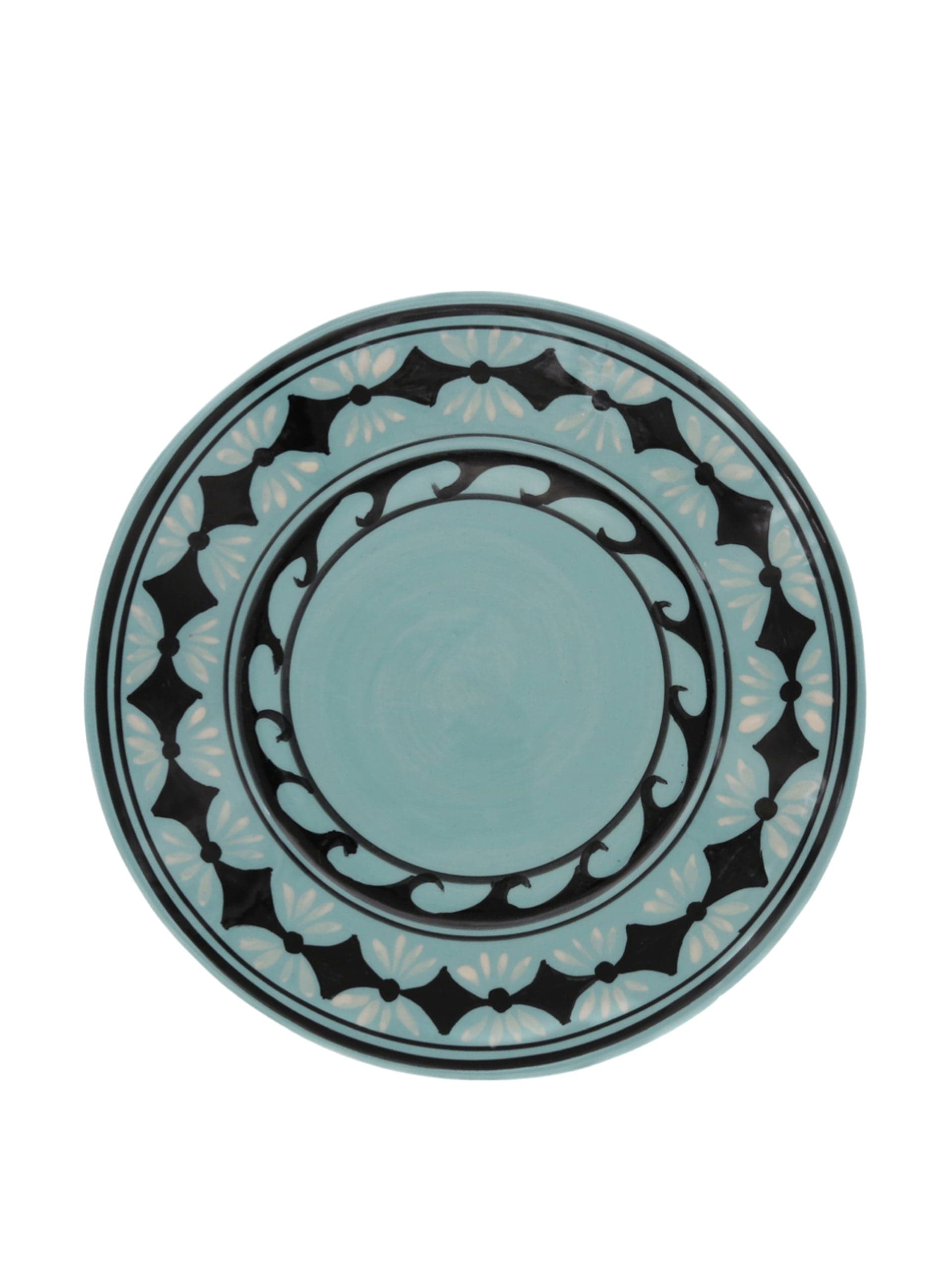 Gigi aqua dessert plate