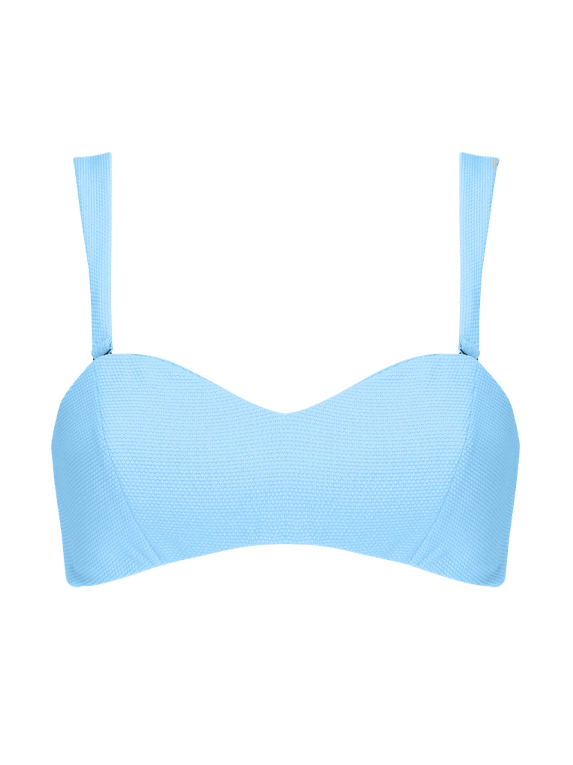 Cool blue Isla bikini top