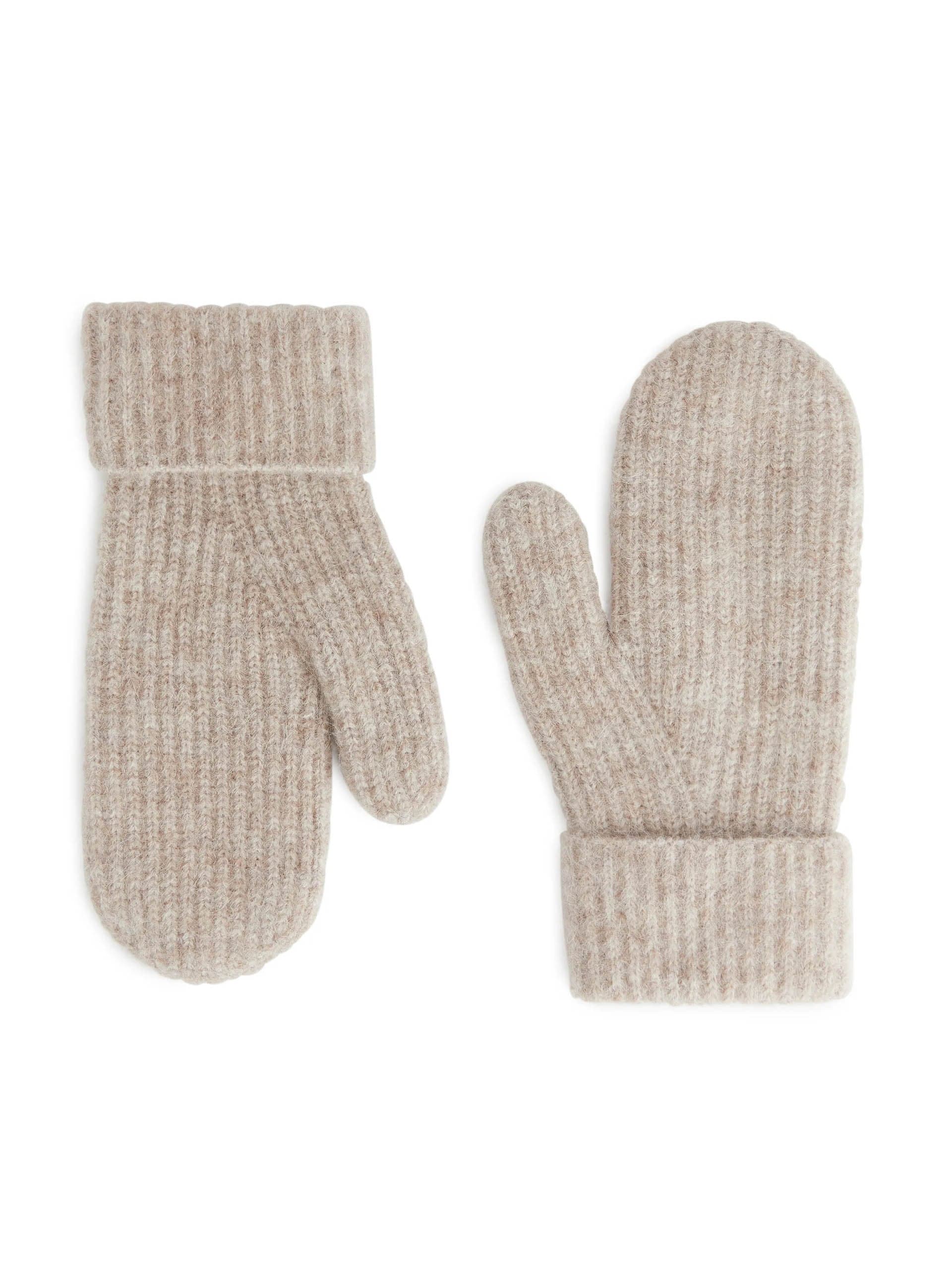 Alpaca wool-blend mittens