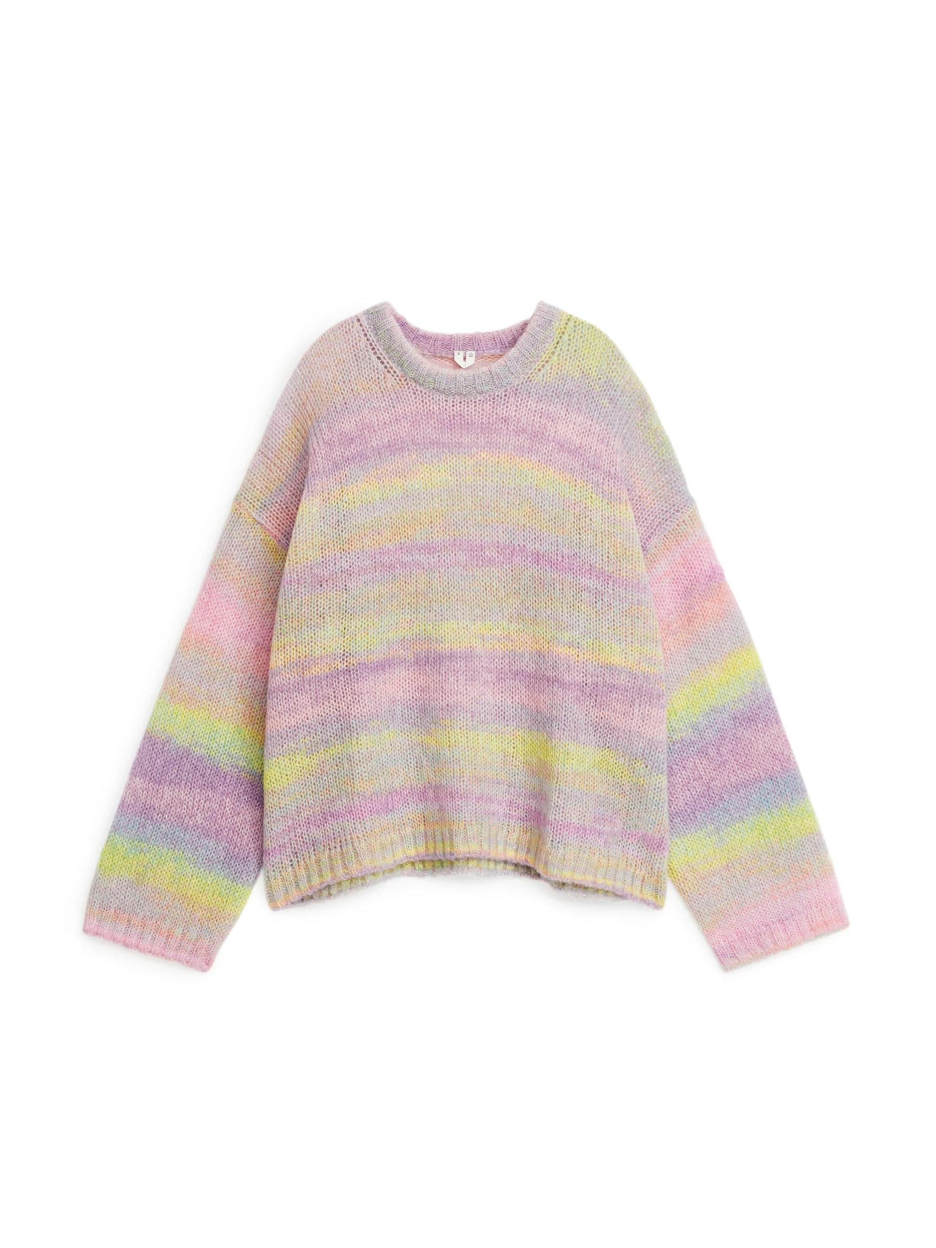 Multicoloured mohair jumper