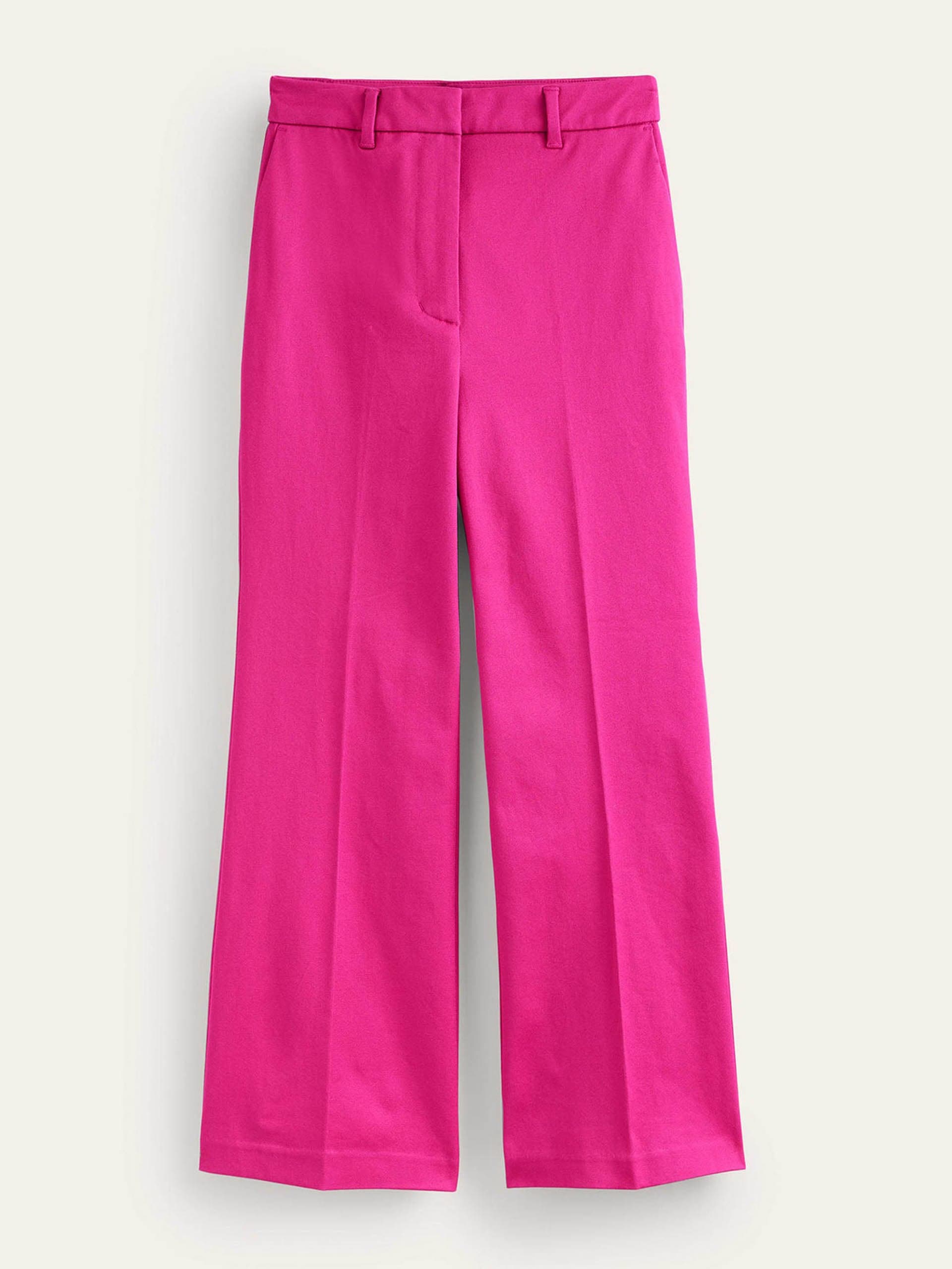 Magenta bi-stretch trousers