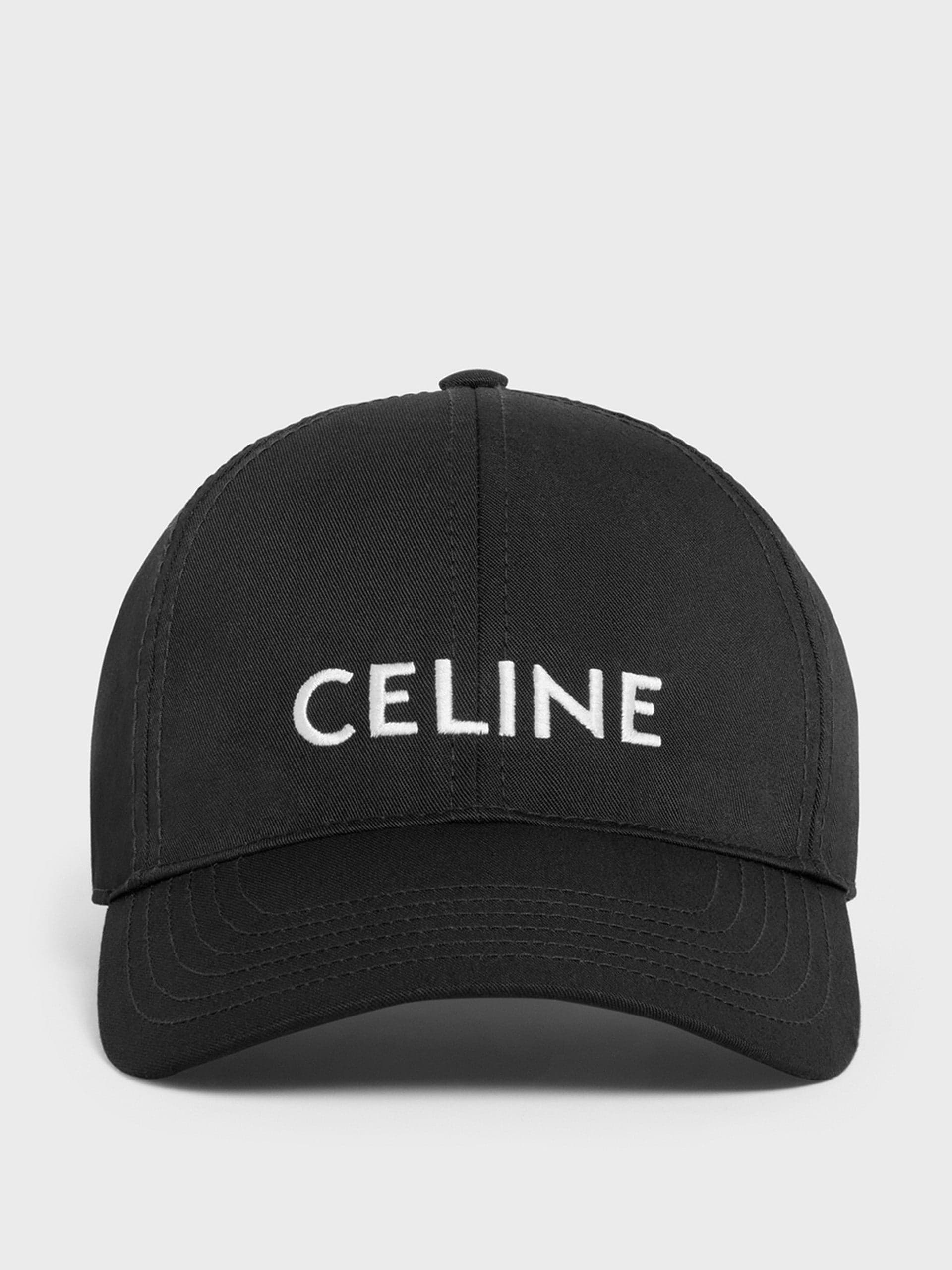 Black cotton baseball cap