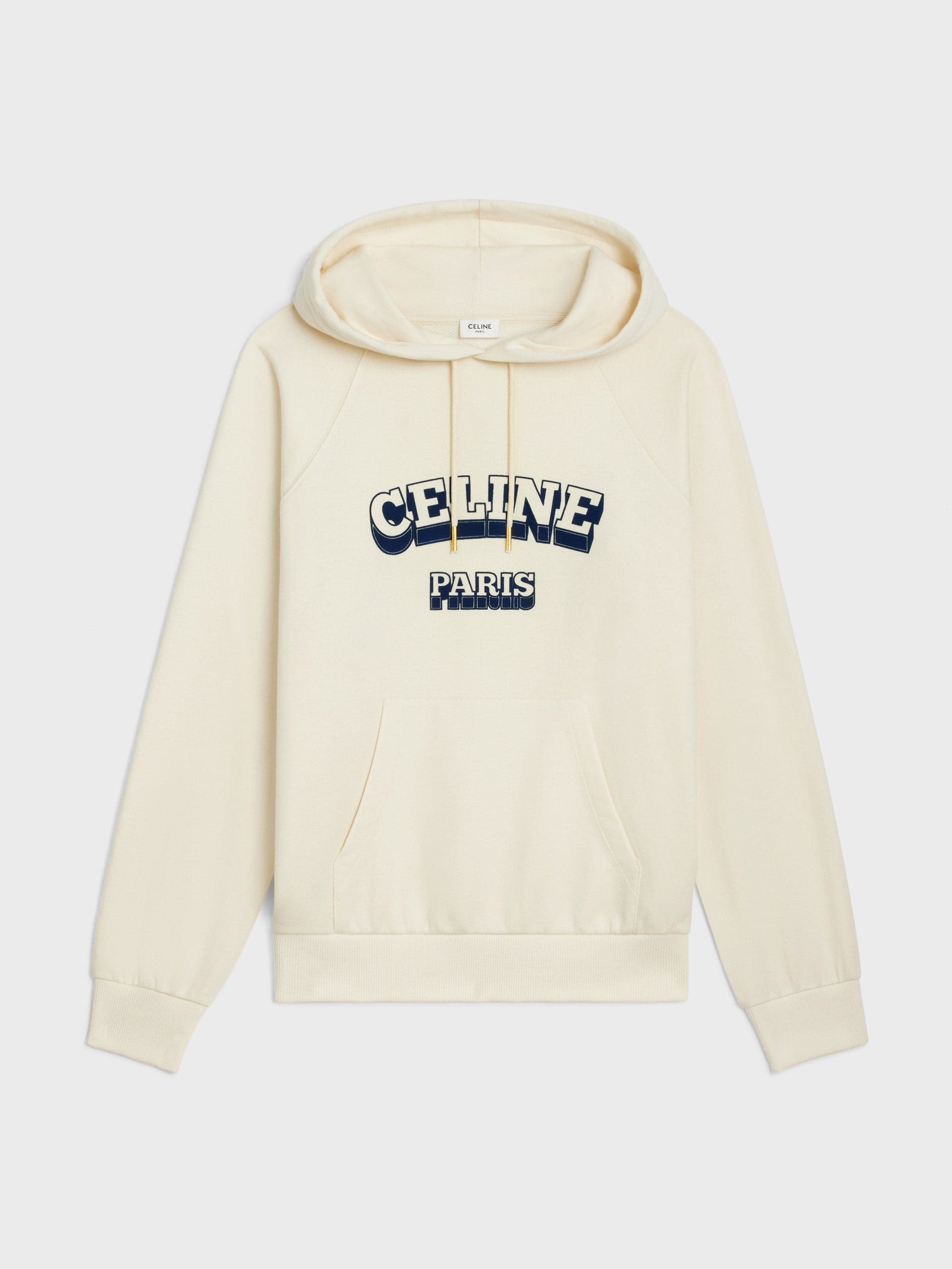 Cream logo hoodie