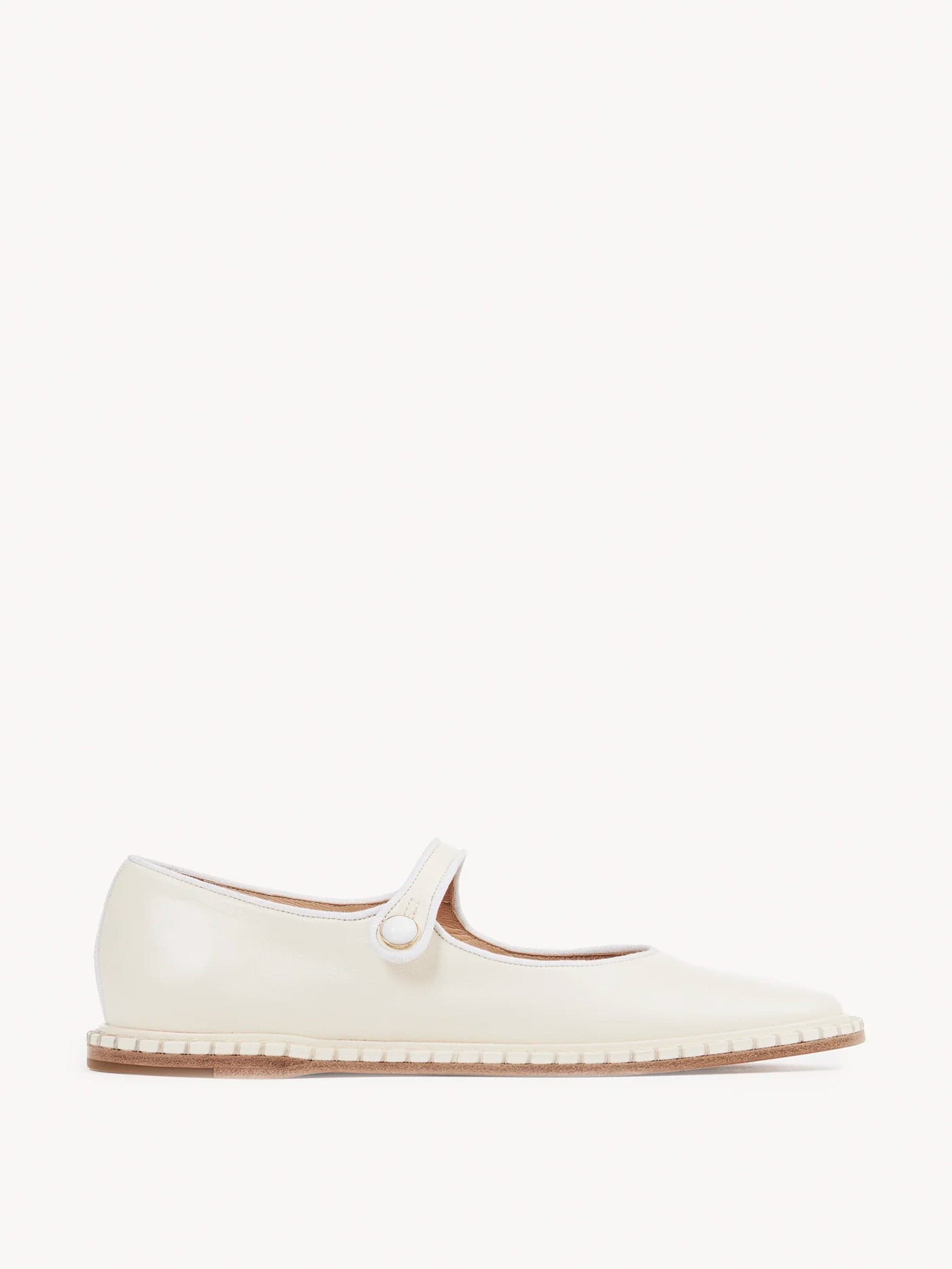 Rubie ballerina Mary Jane flats in white