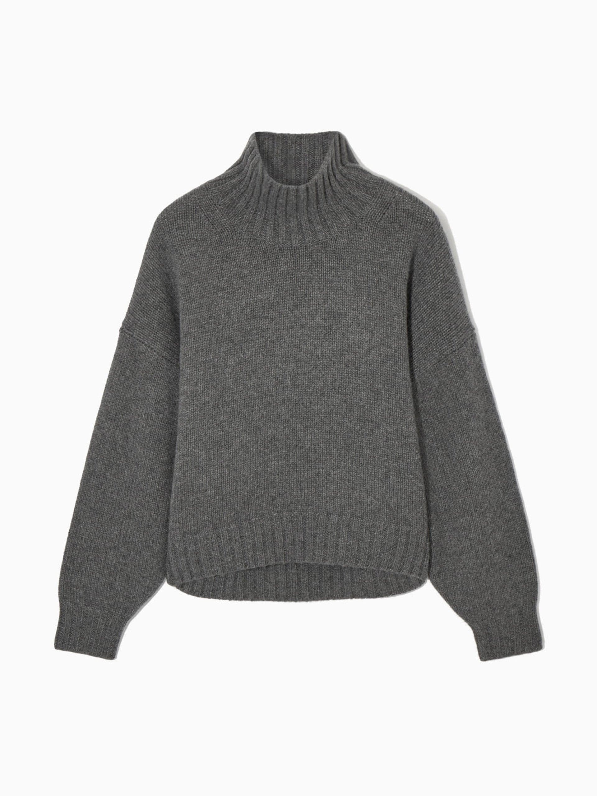 Pure Cashmere turtleneck grey jumper