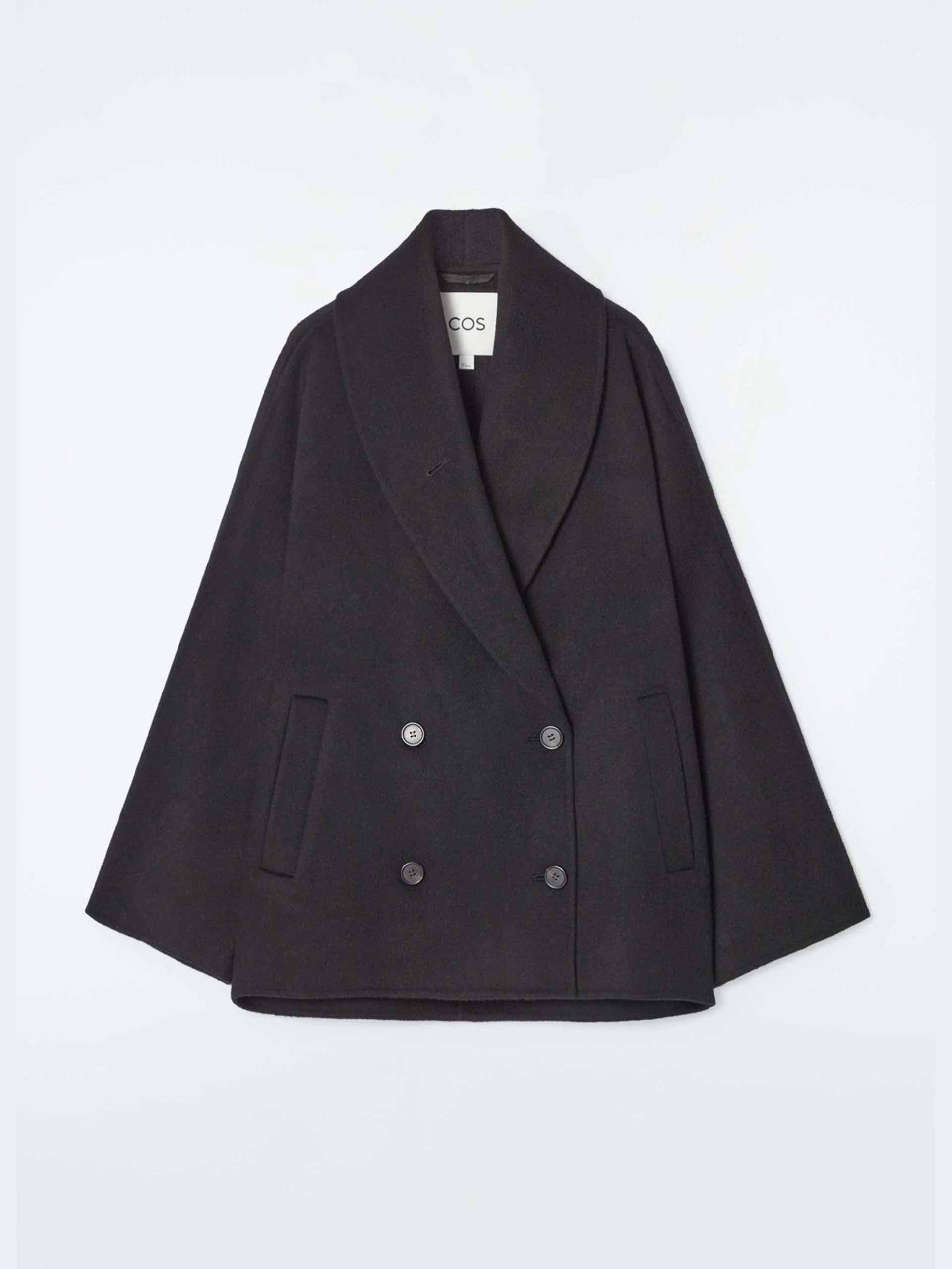 Double-faced wool peacoat