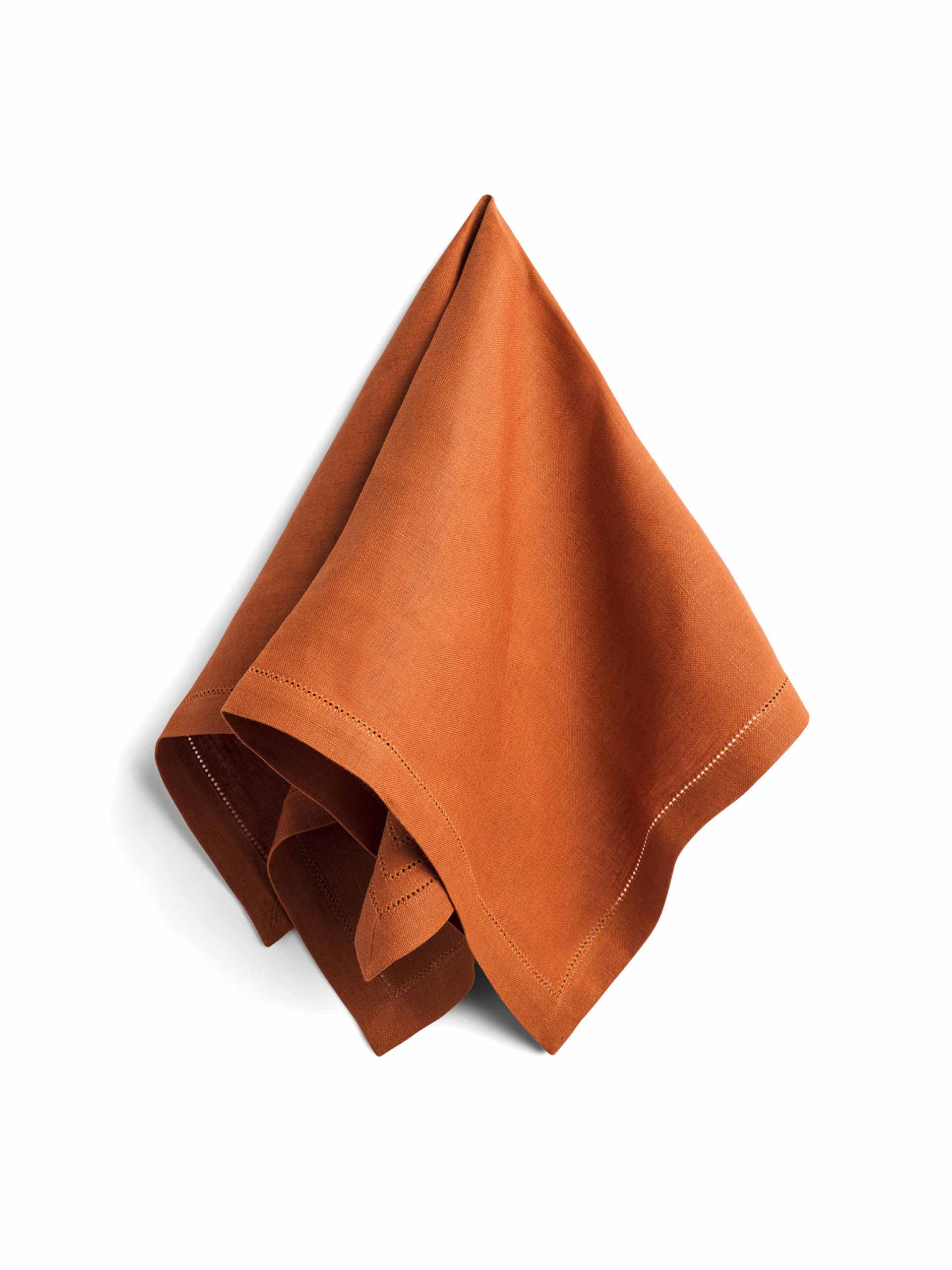 Hemstitch napkin orange