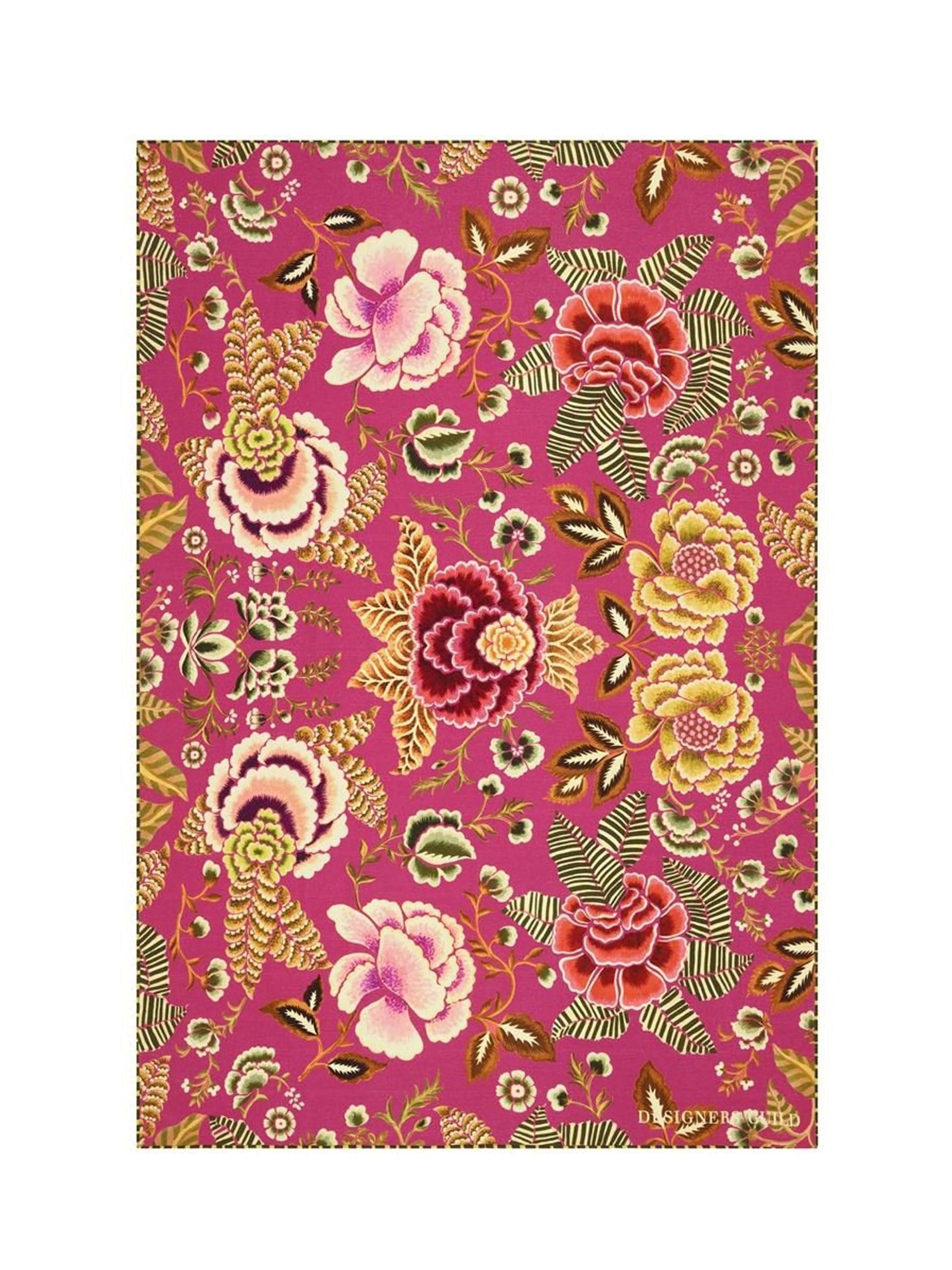 Rose de Damas cerise throw