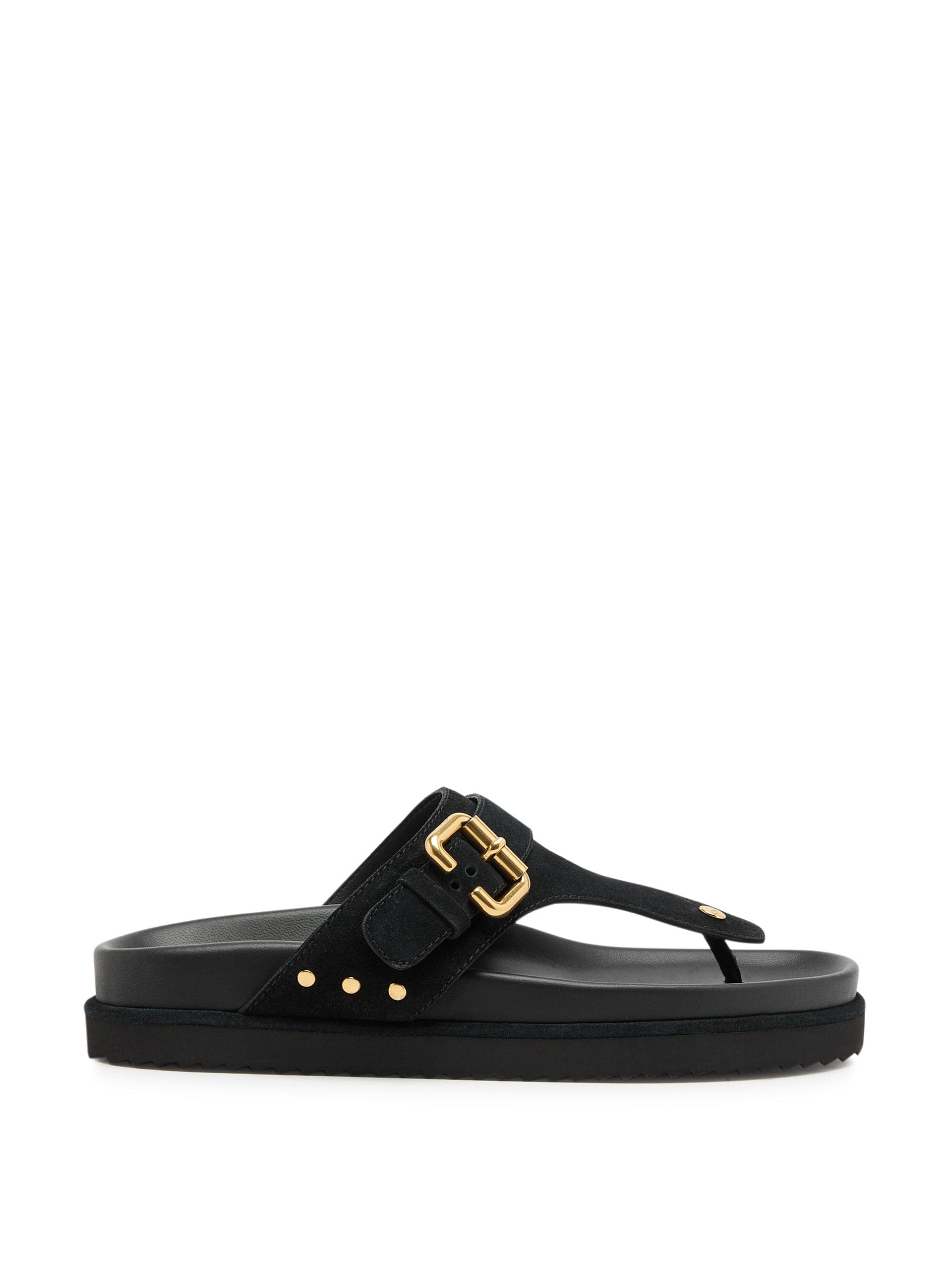 Nil suede thong sandals