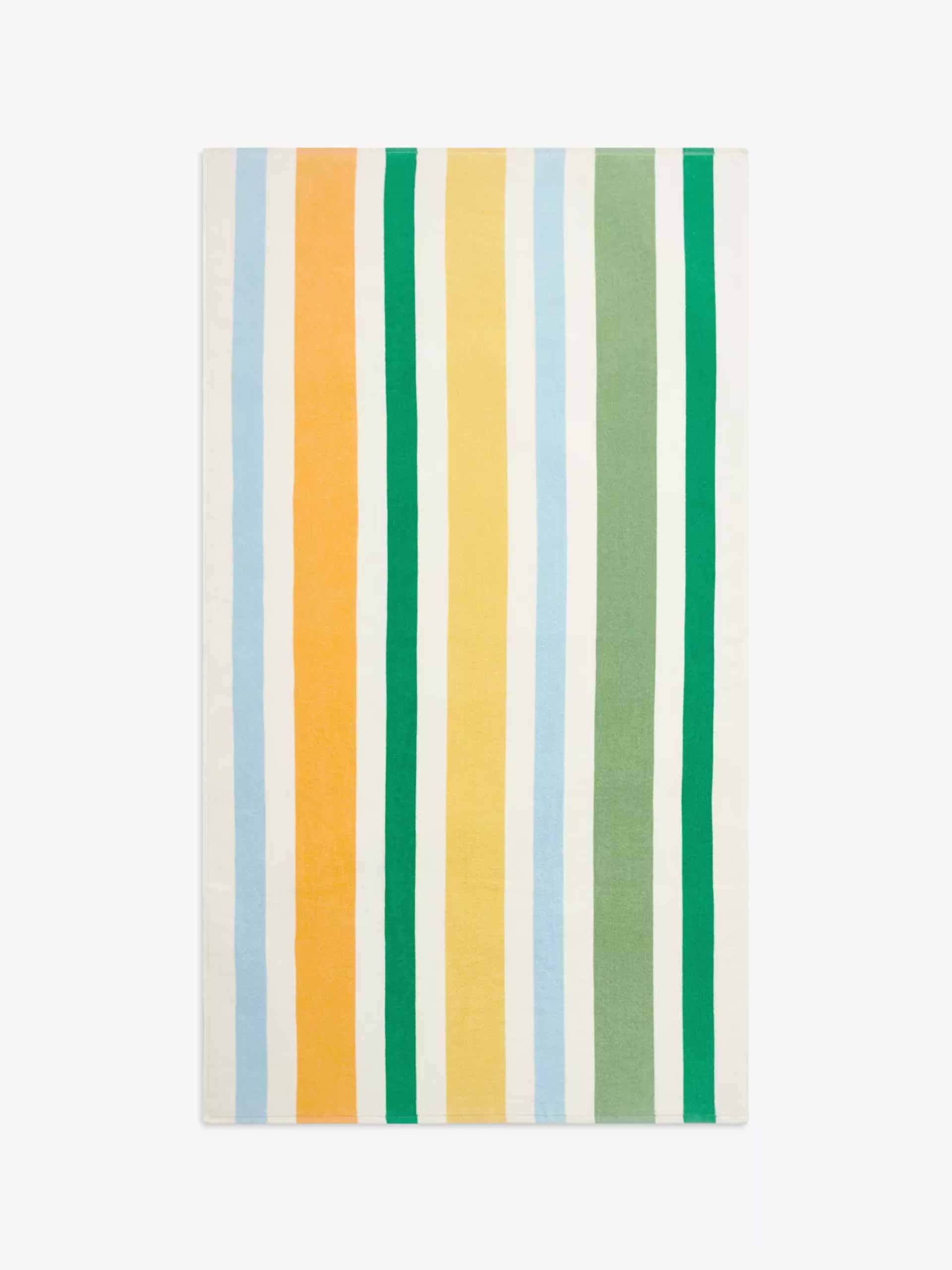 Multi stripe beach towel