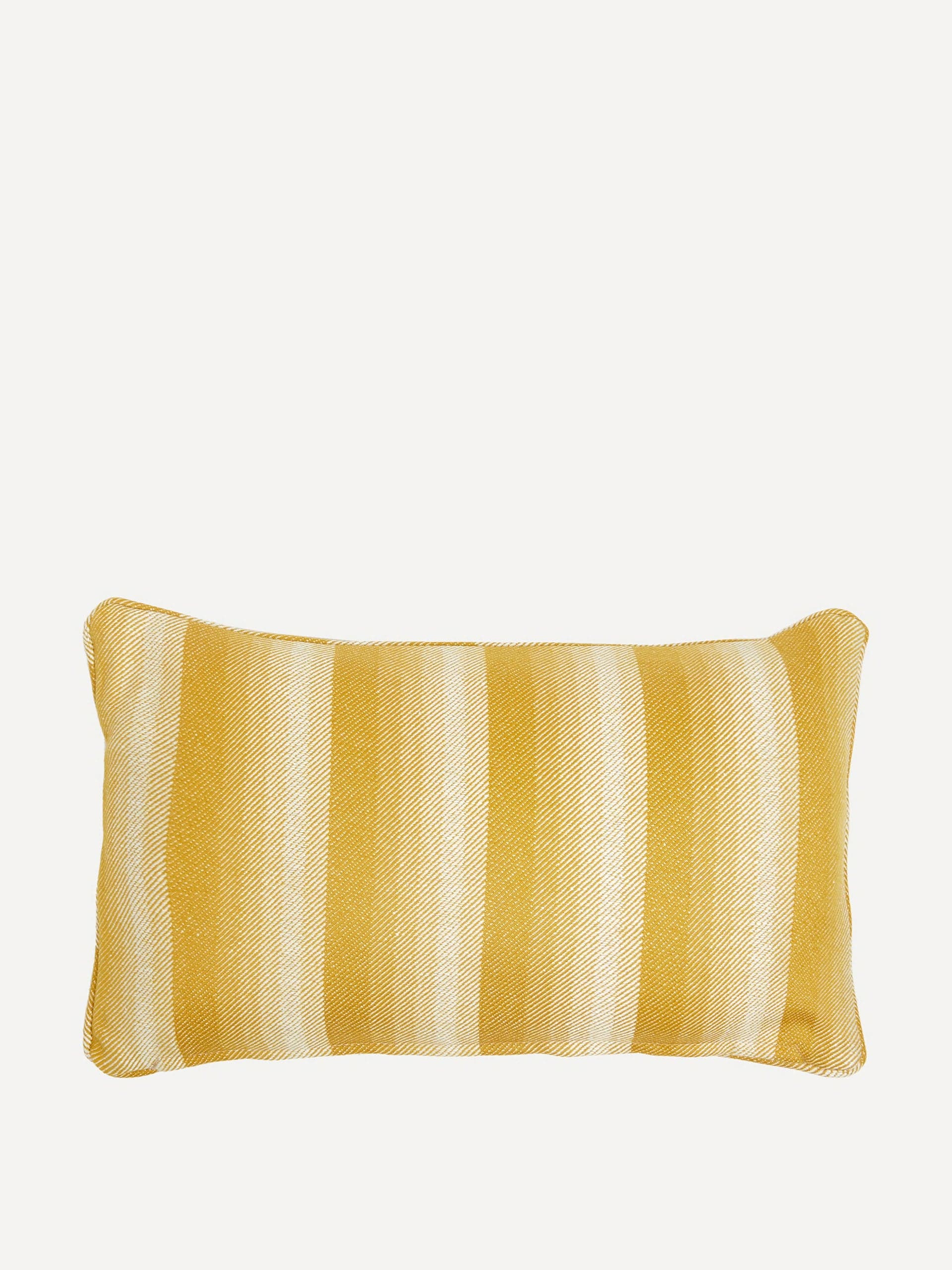 Yellow shadow line cushion