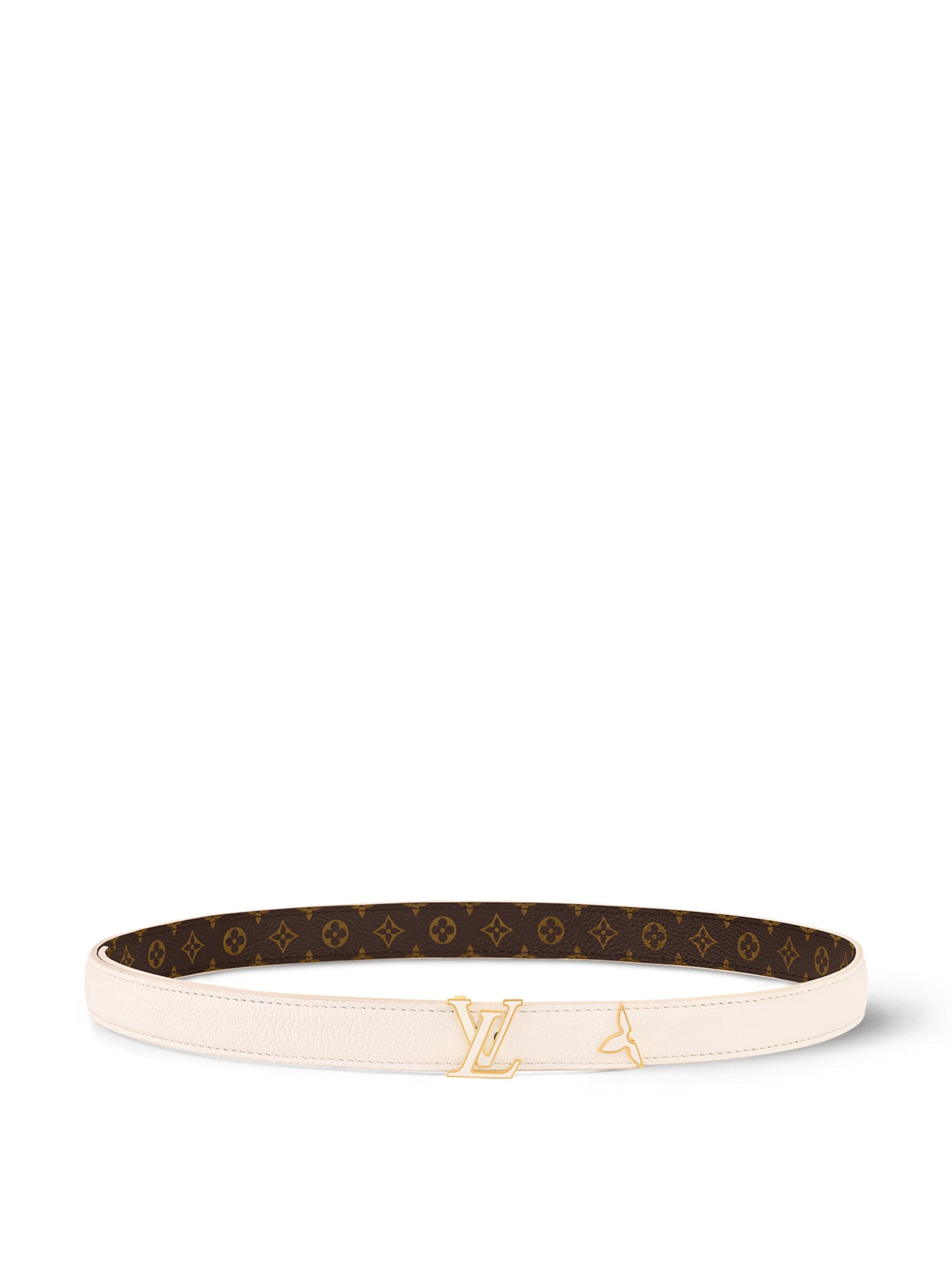 Pretty LV enamel reversible belt