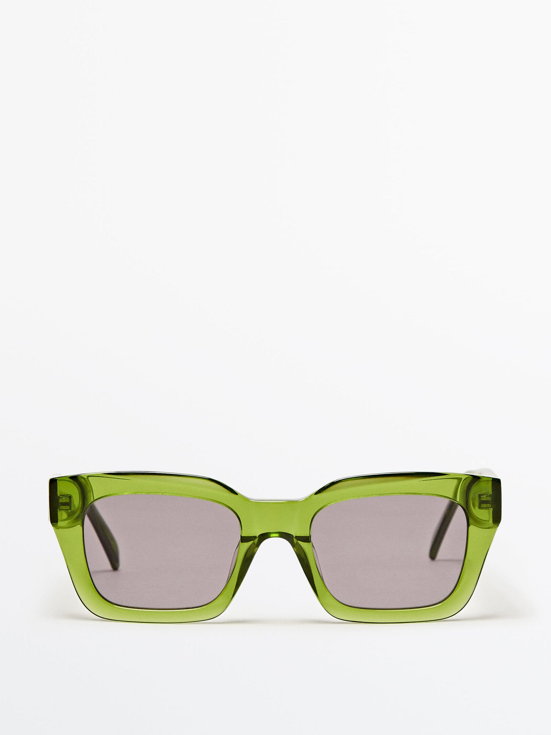 Green square sunglasses