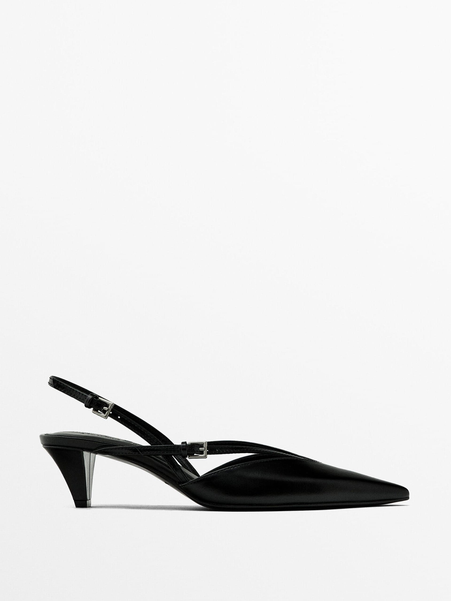 Slingback shoes with instep straps