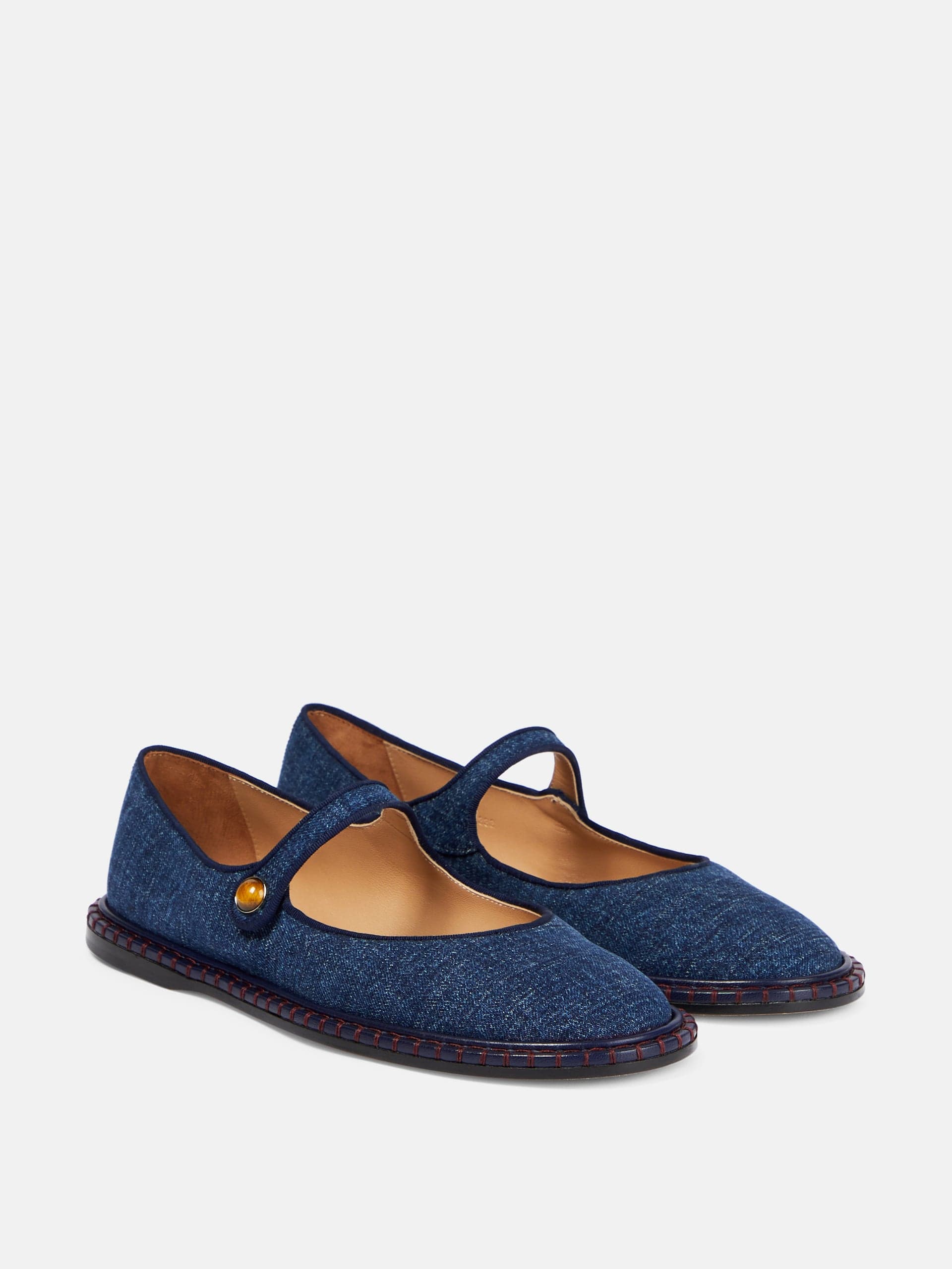 Rubie denim ballet flats