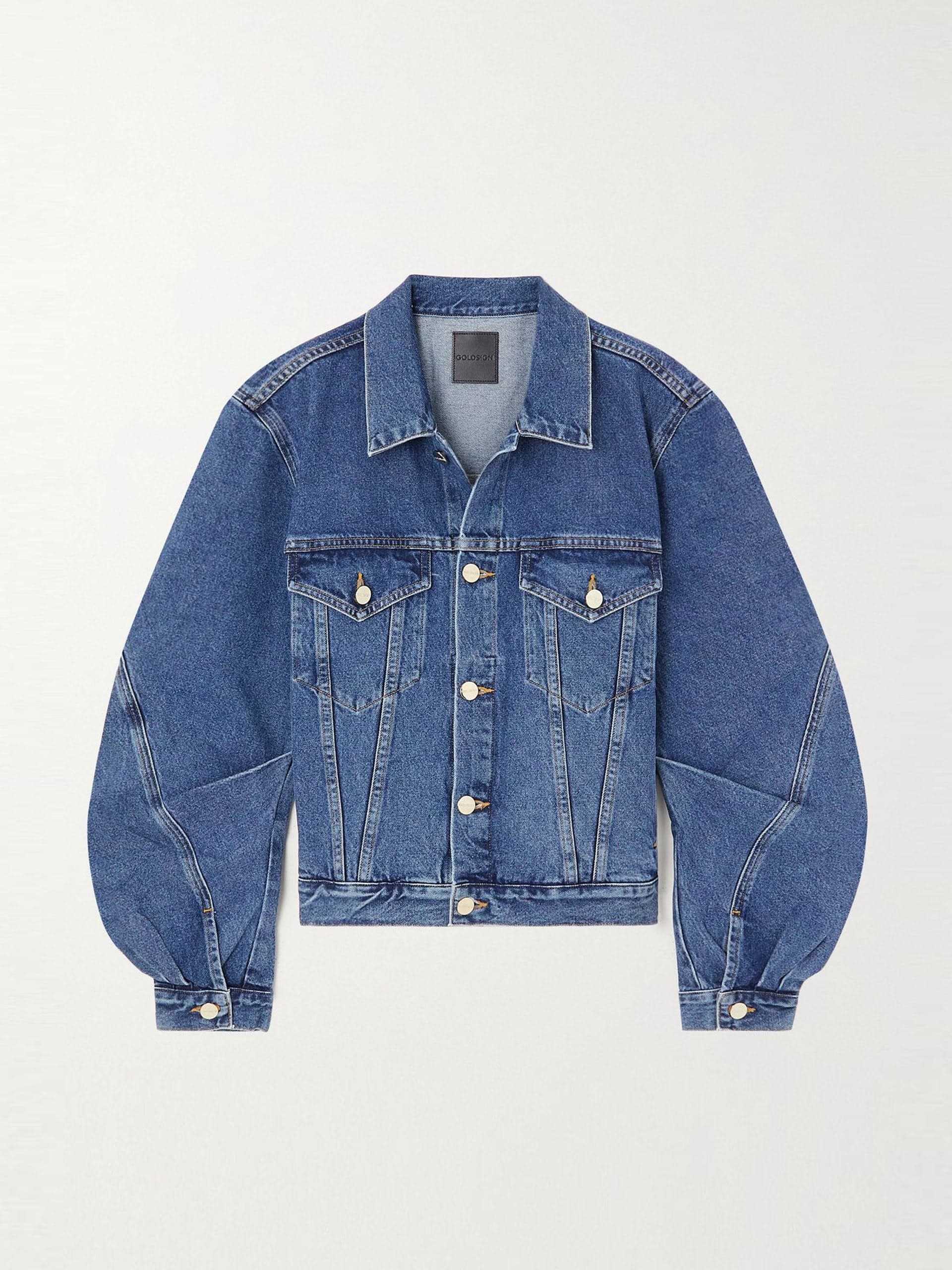 Panelled denim jacket