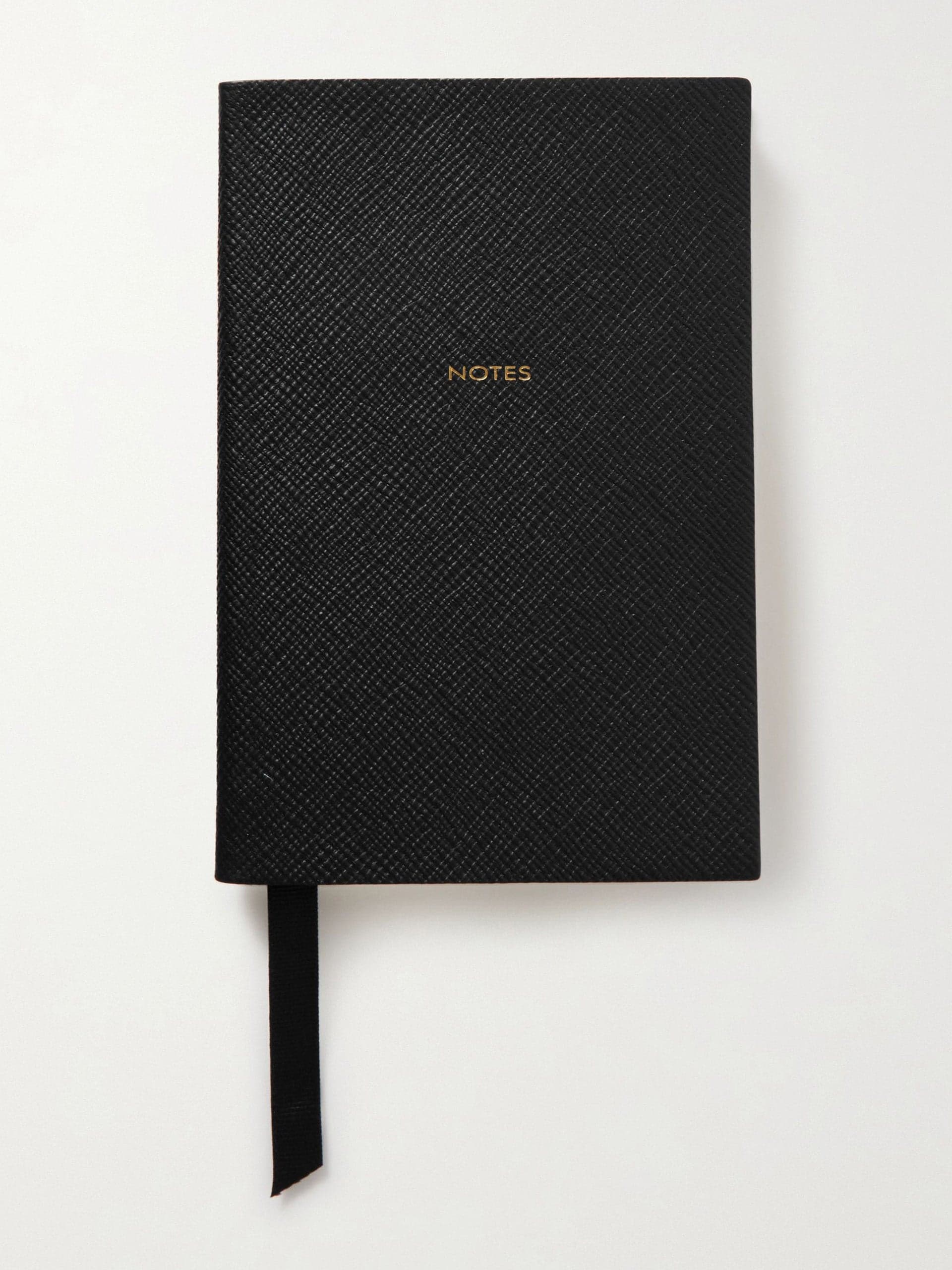 Textured-leather notebook