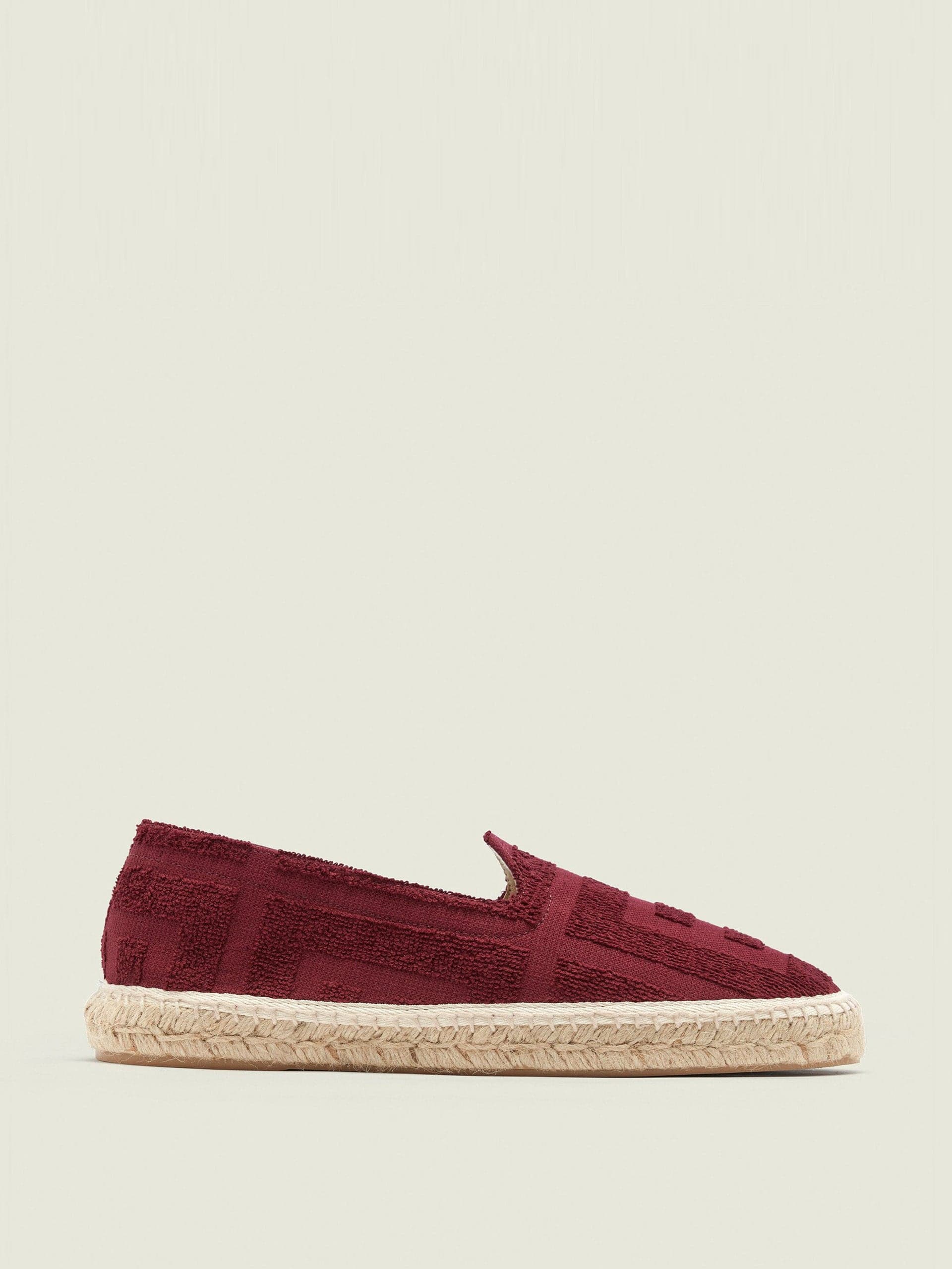 Burgundy Terrace Terry espadrilles