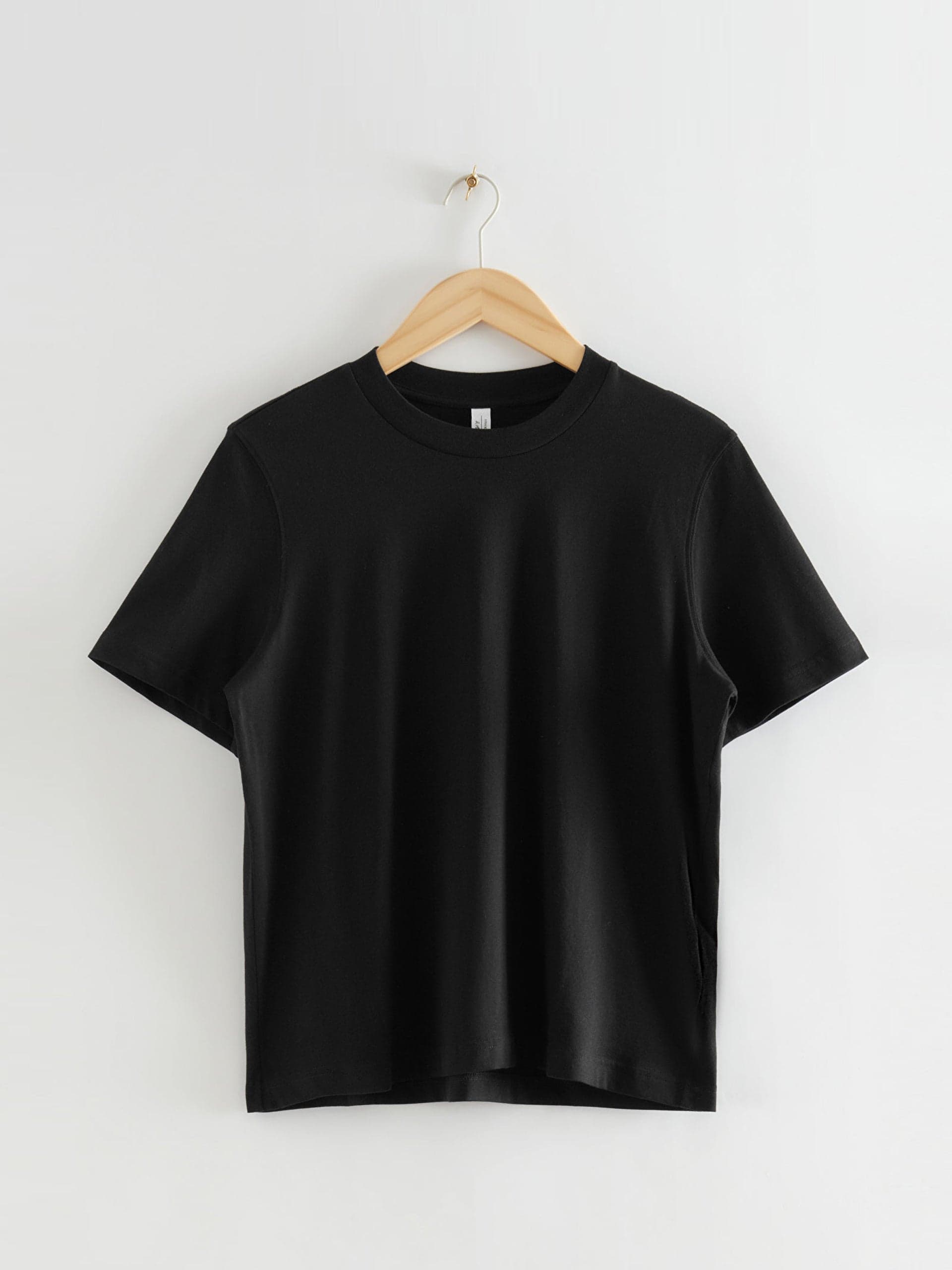 Black cotton t-shirt