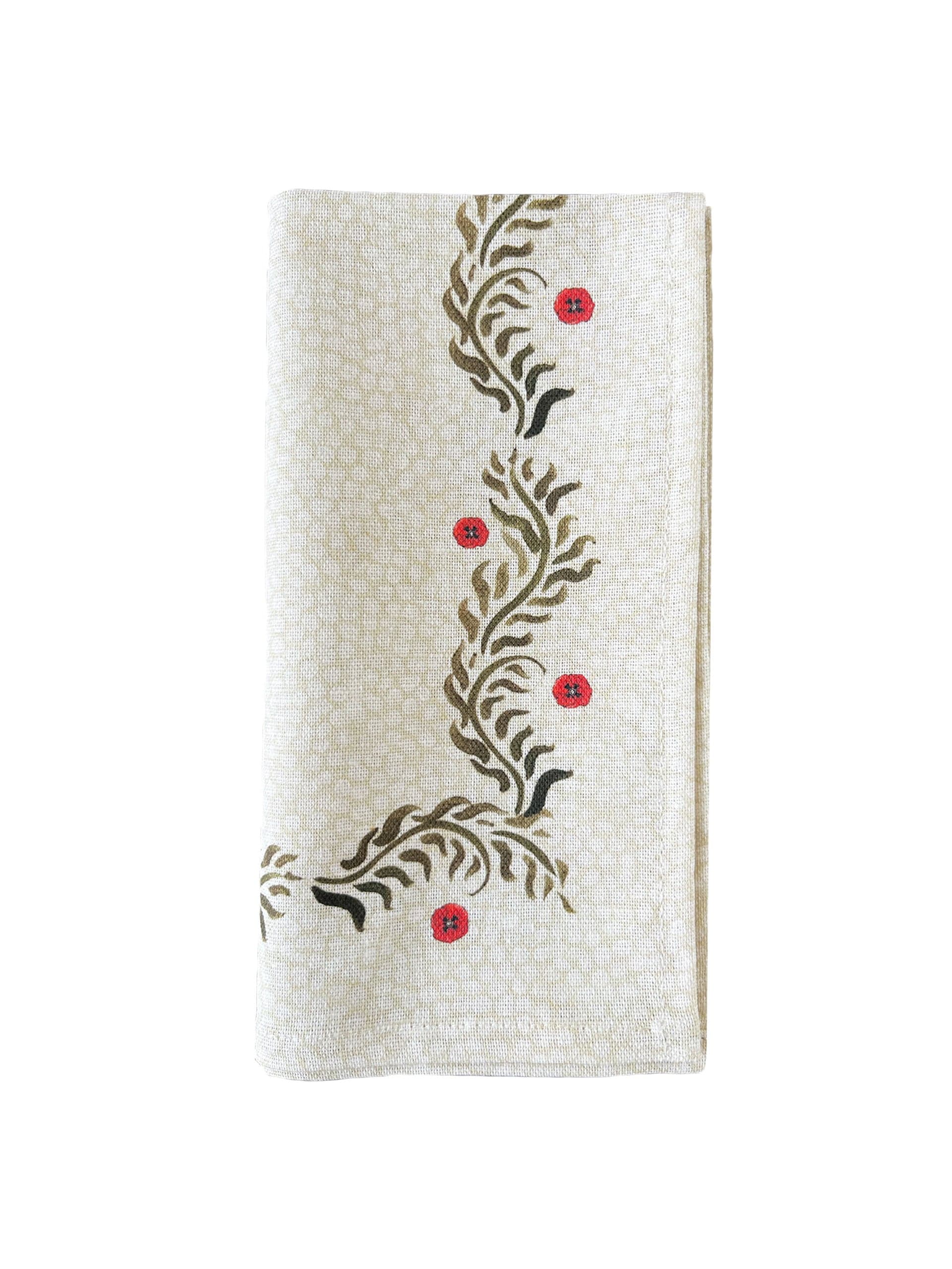 Poppy field napkin