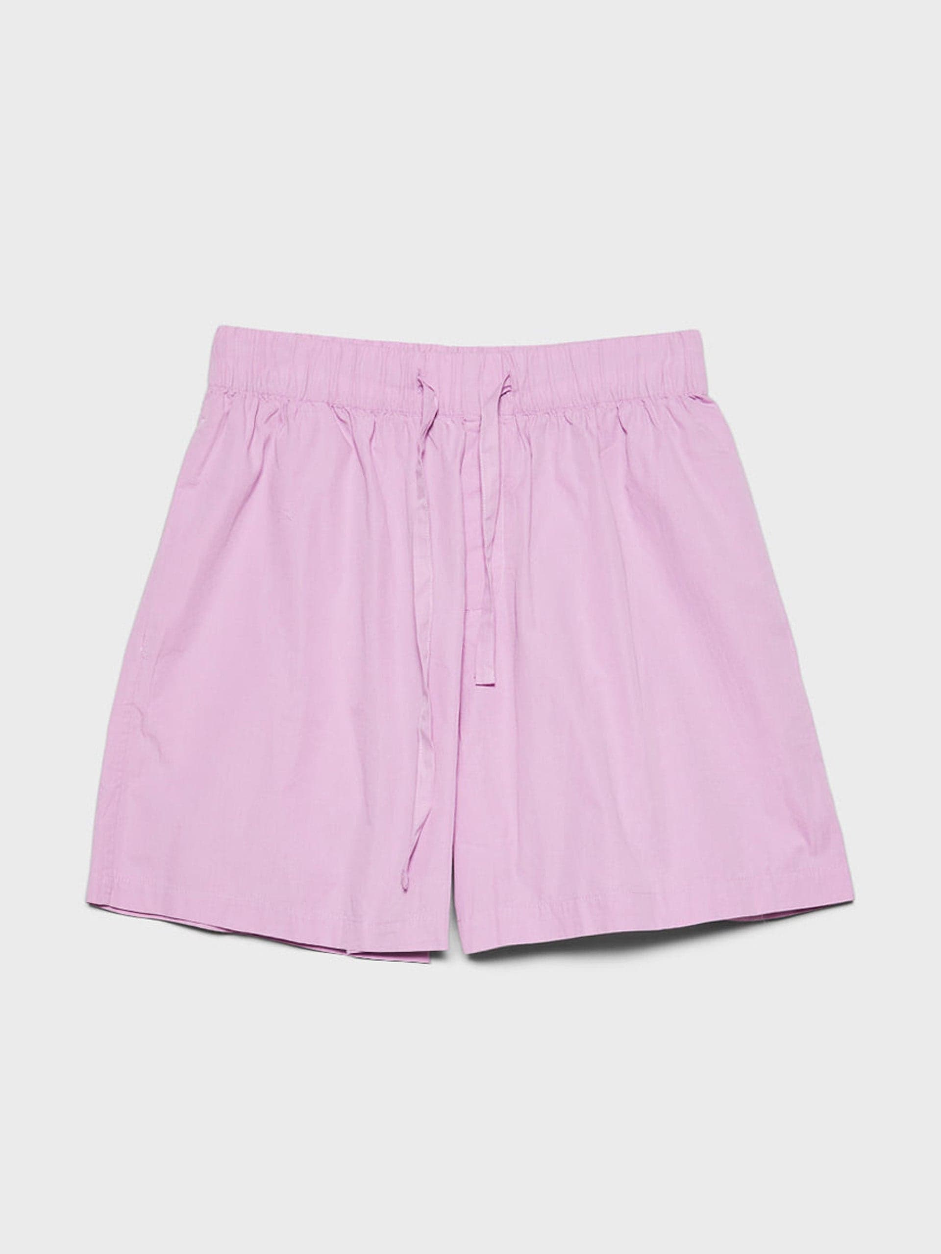 Poplin pyjamas shorts in purple pink