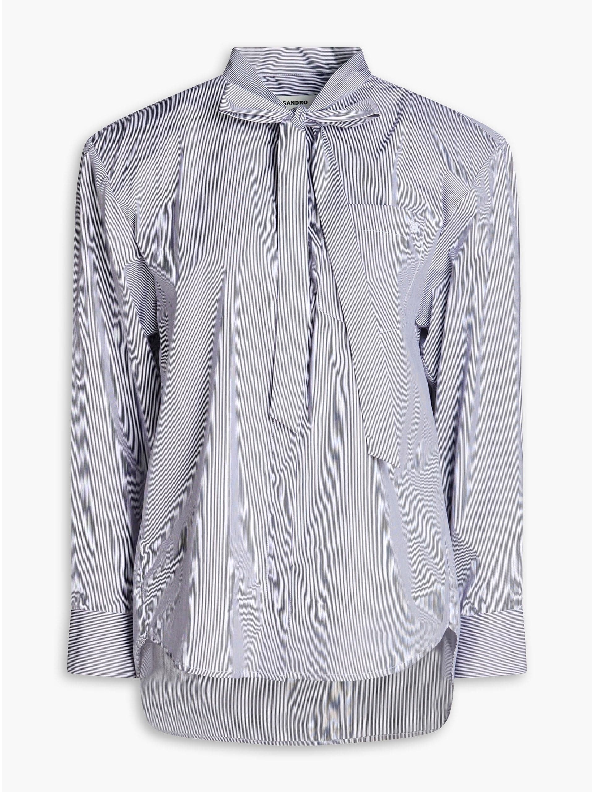 Striped cotton-poplin shirt