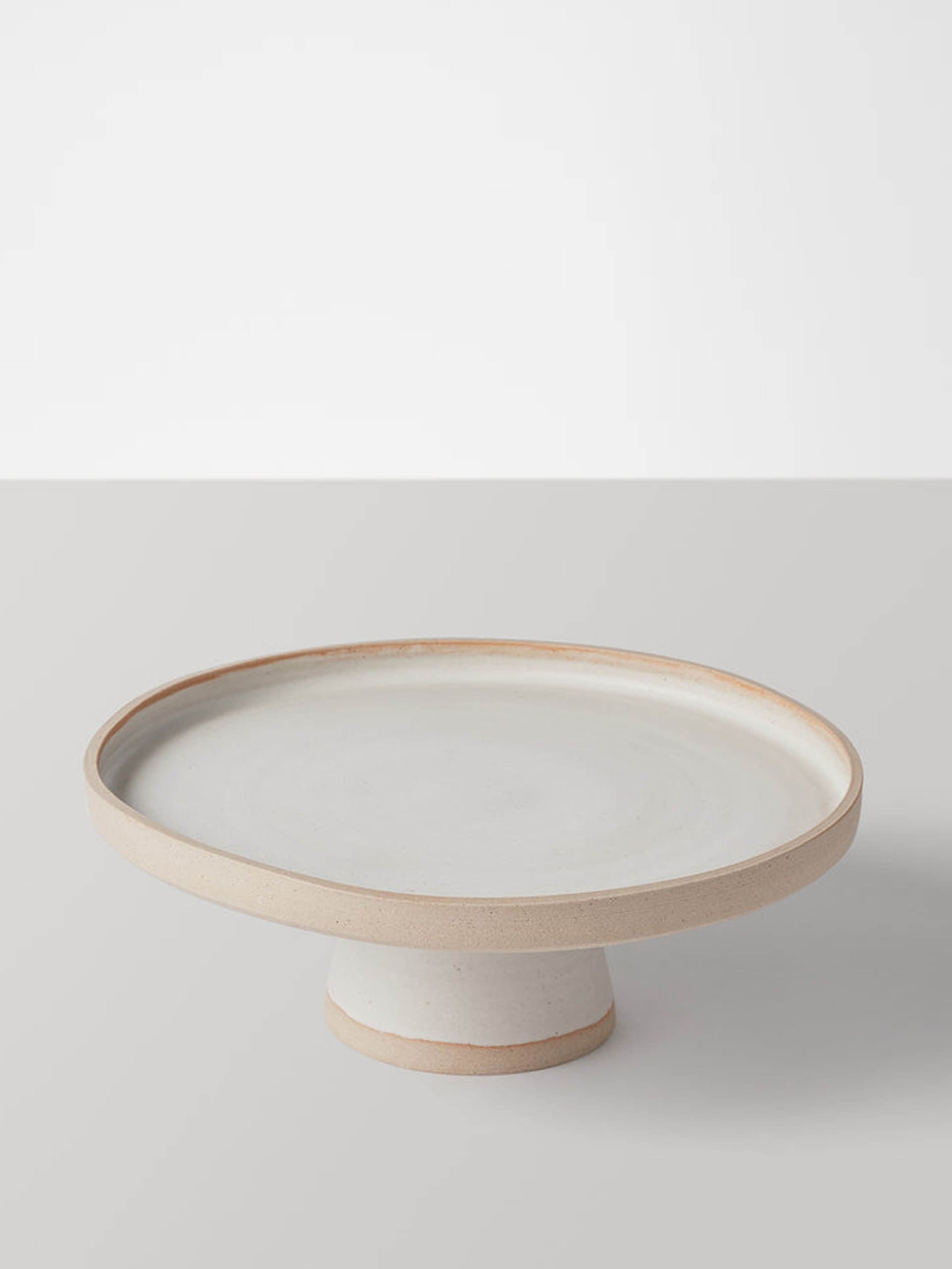 Rebecca Williams matte white cake stand