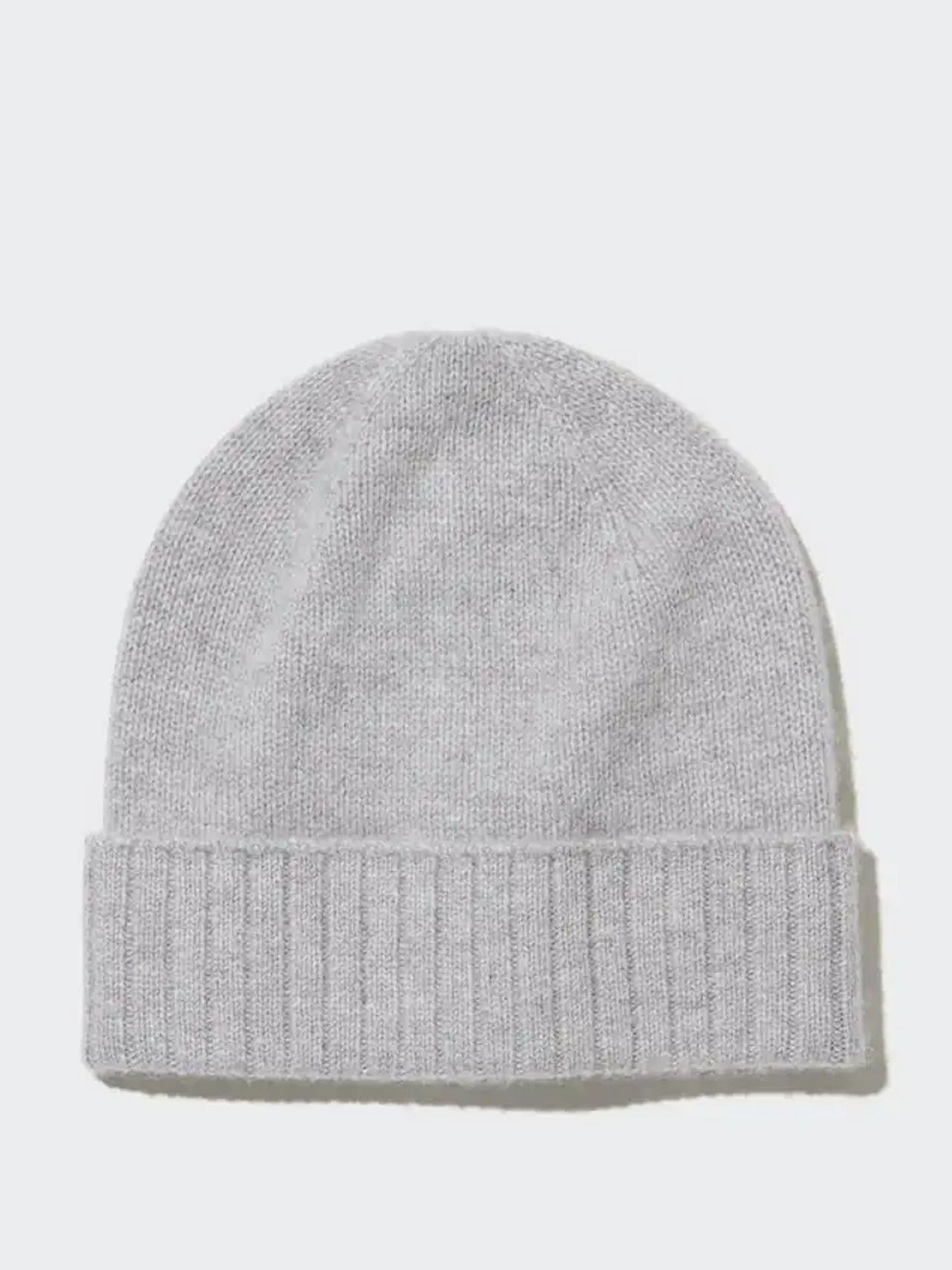 Cashmere knitted beanie hat