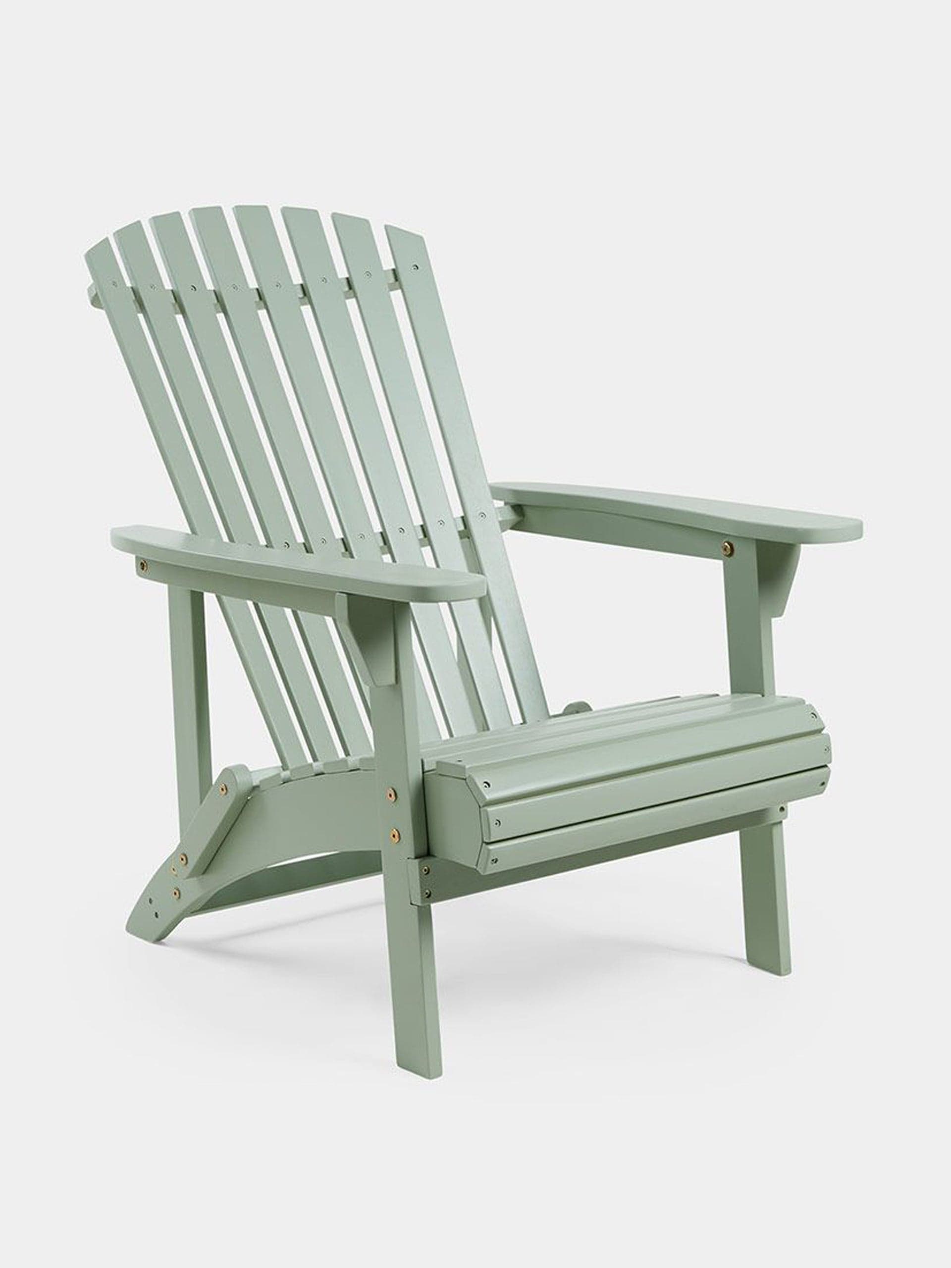 Sage green wooden chair