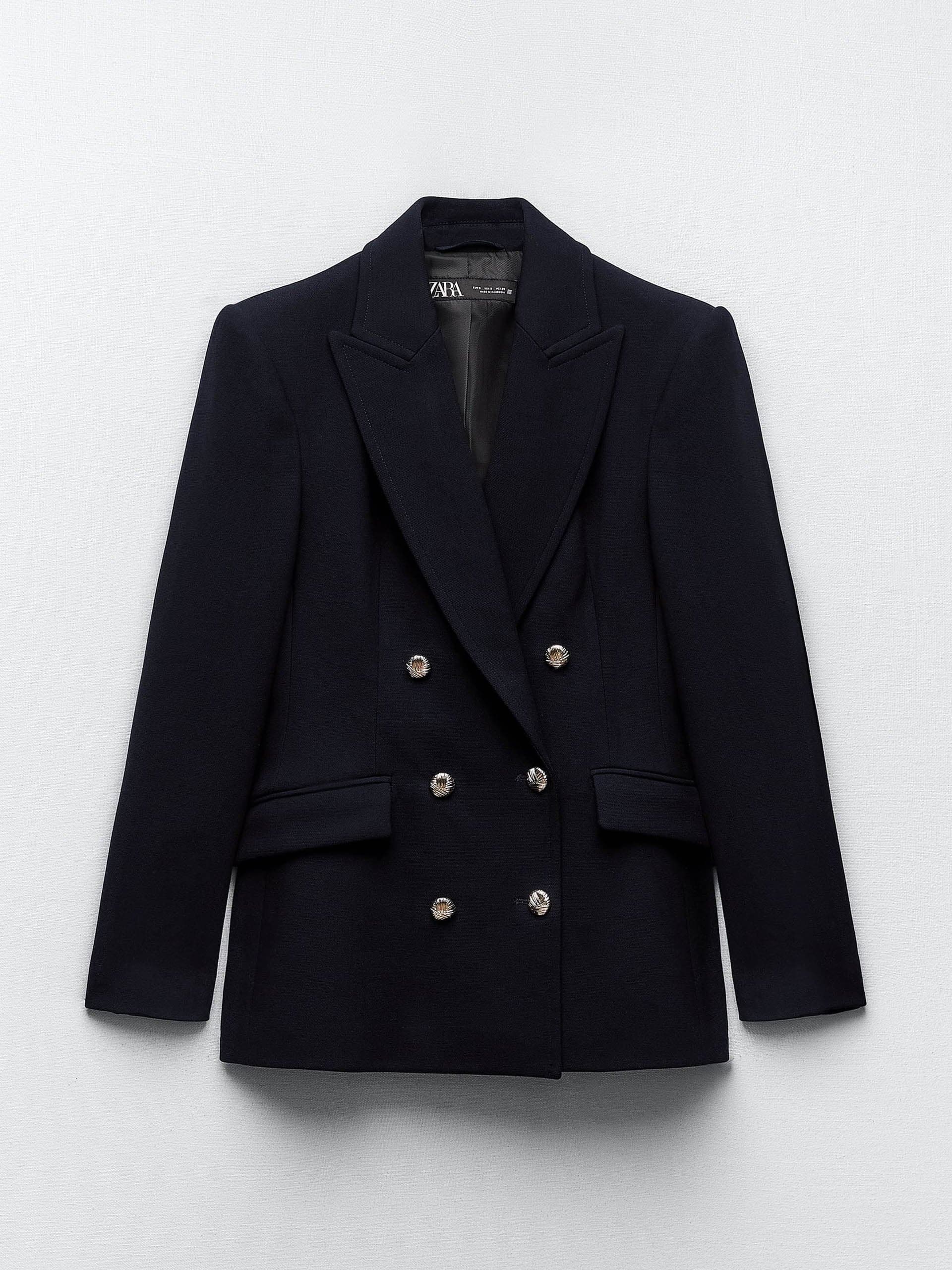 Tailored double-breasted blazer